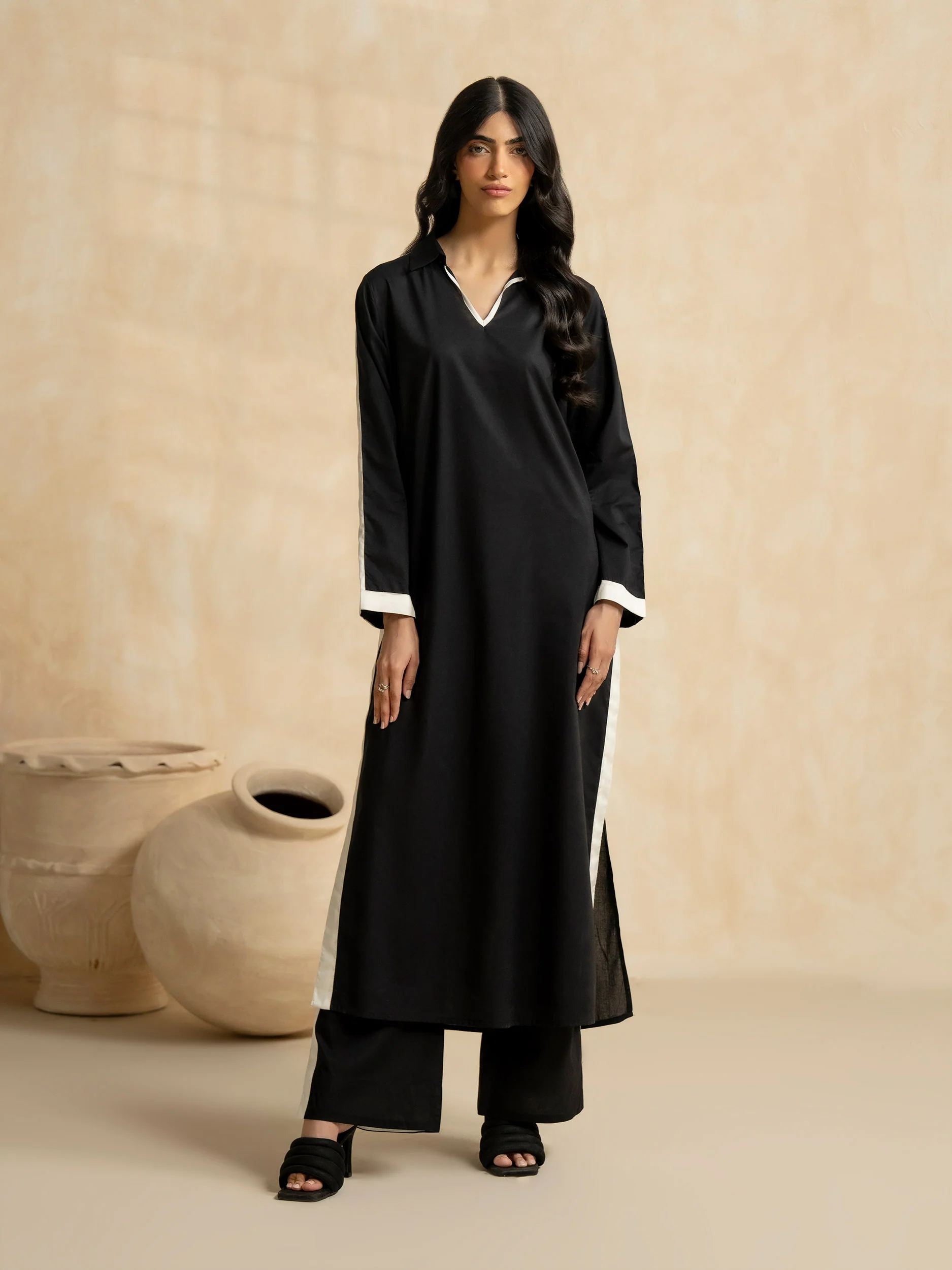 2 Piece Viscose Suit-Dyed (Pret) - Image 3