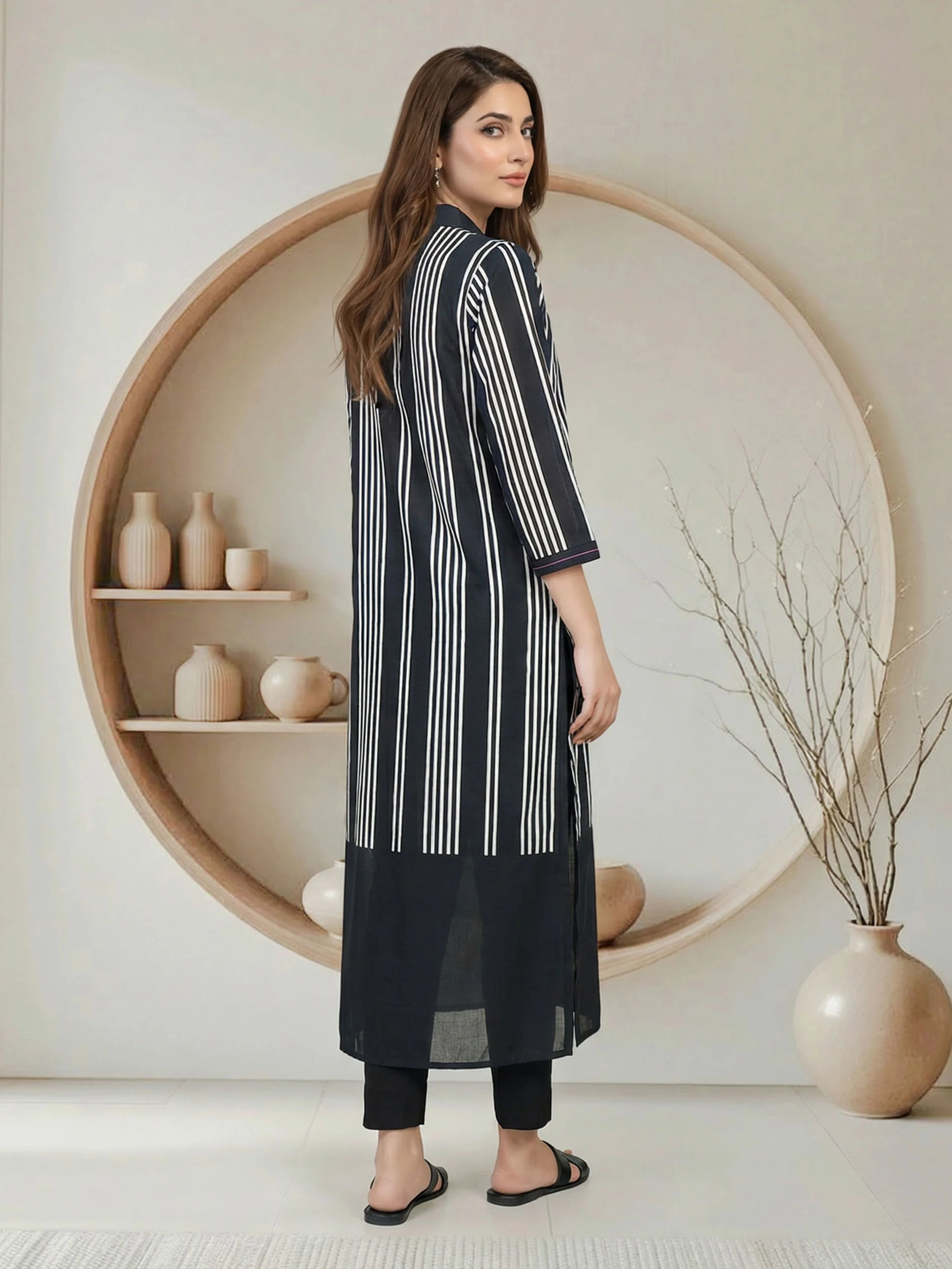 Viscose Cotton Shirt- Embroidered (Pret) - Image 3