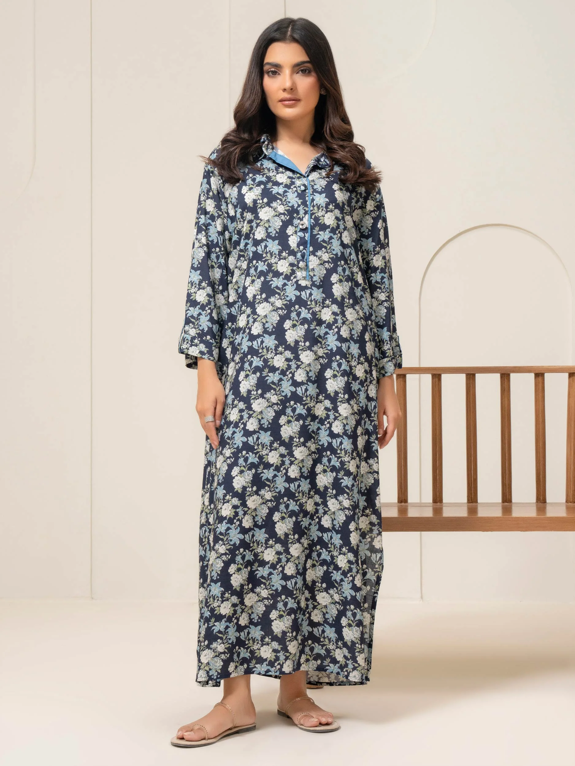 Printed Viscose Dress (Pret) - Image 2
