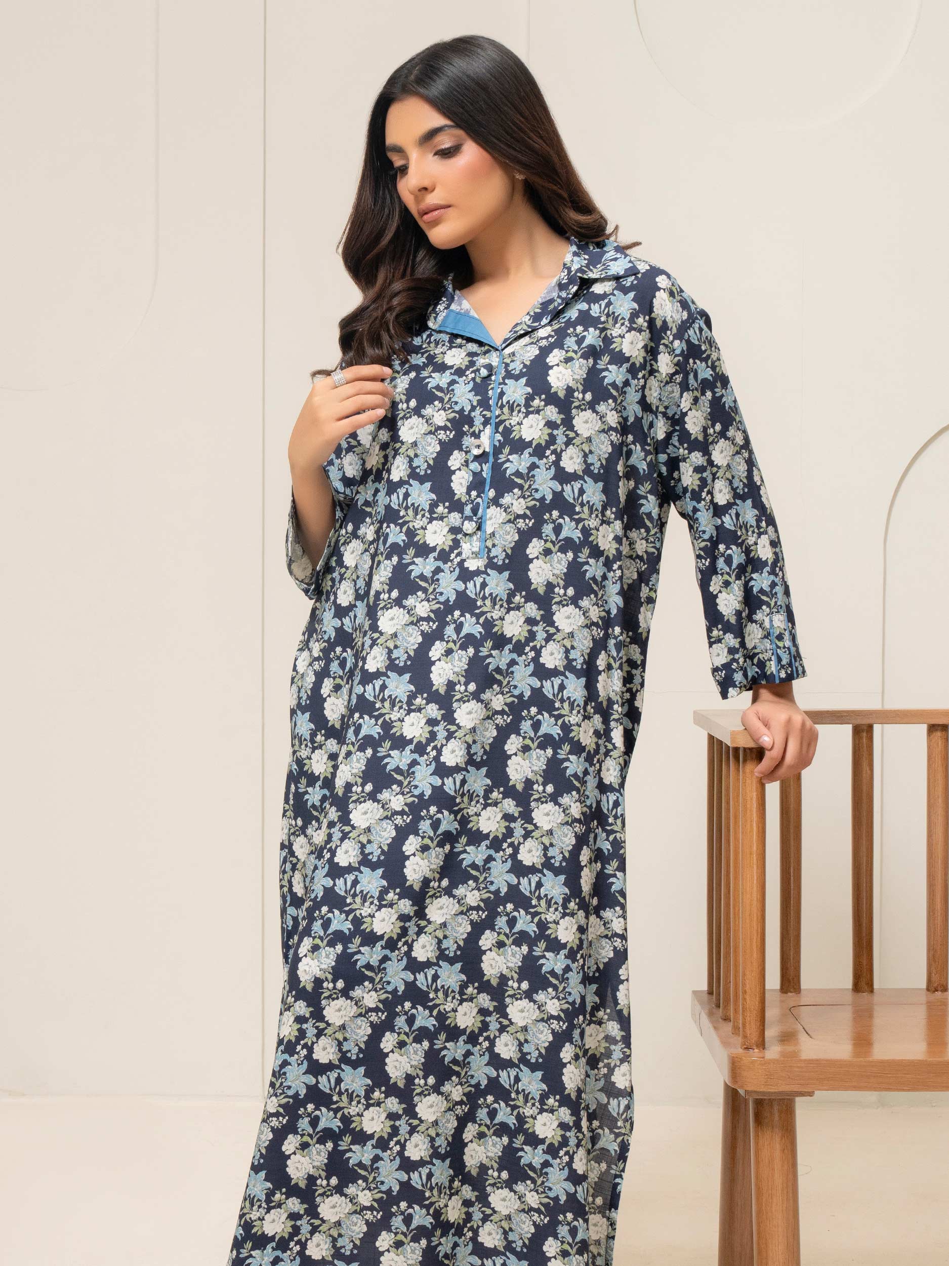 Printed Viscose Dress (Pret) - Image 3