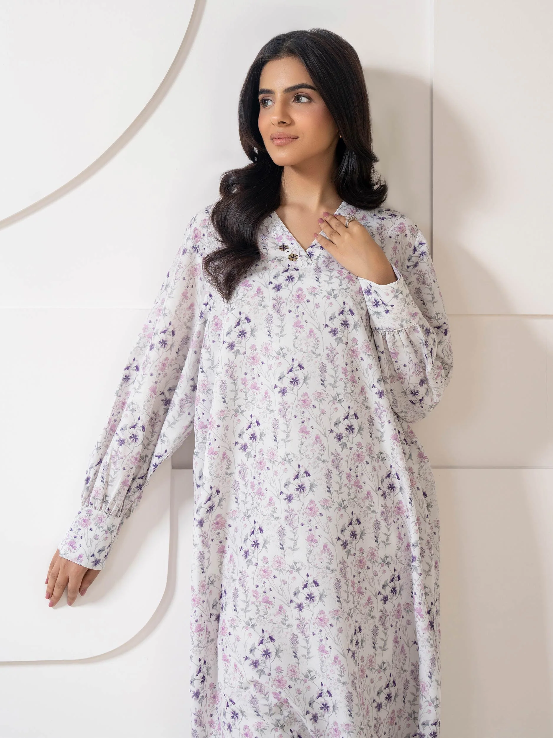 Lawn Shirt-Printed (Pret) - Image 5