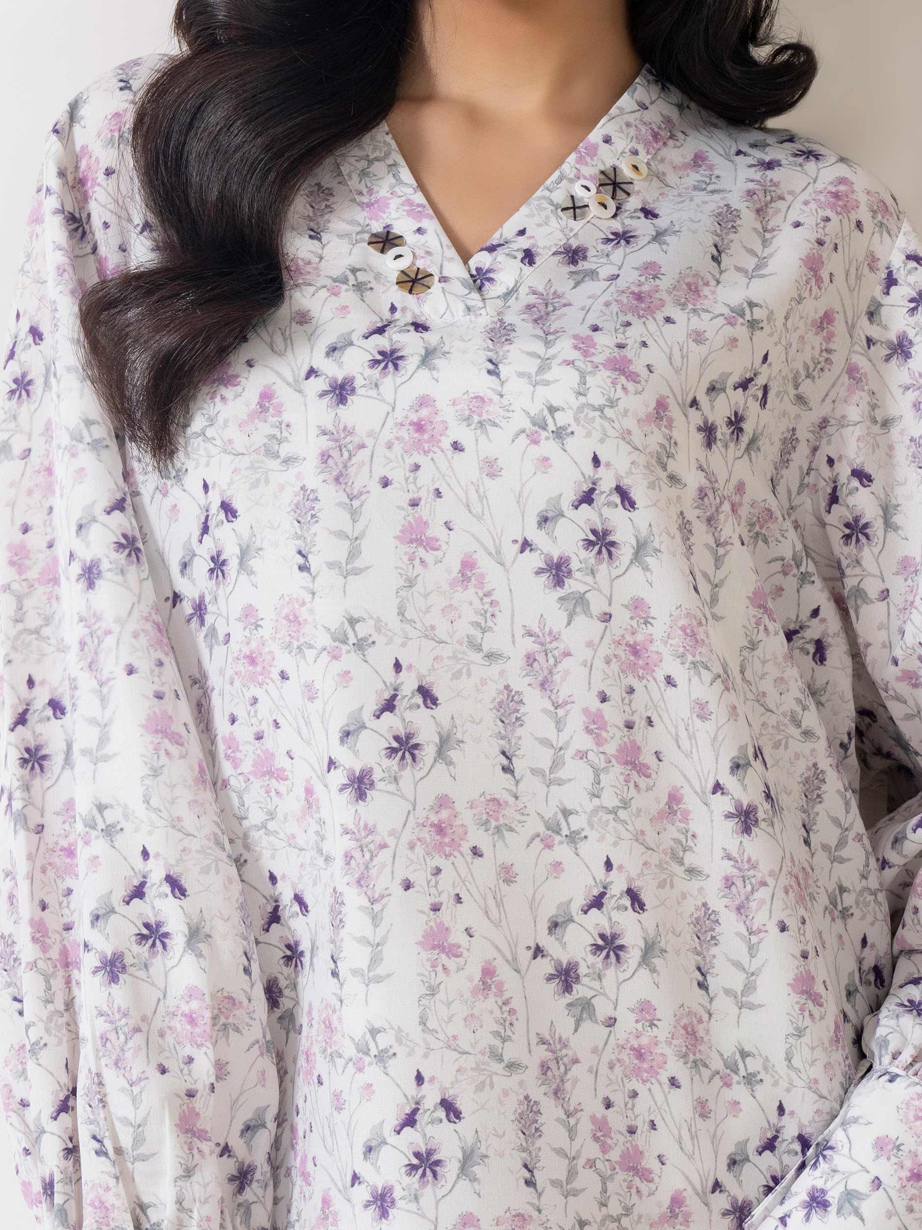 Lawn Shirt-Printed (Pret) - Image 6