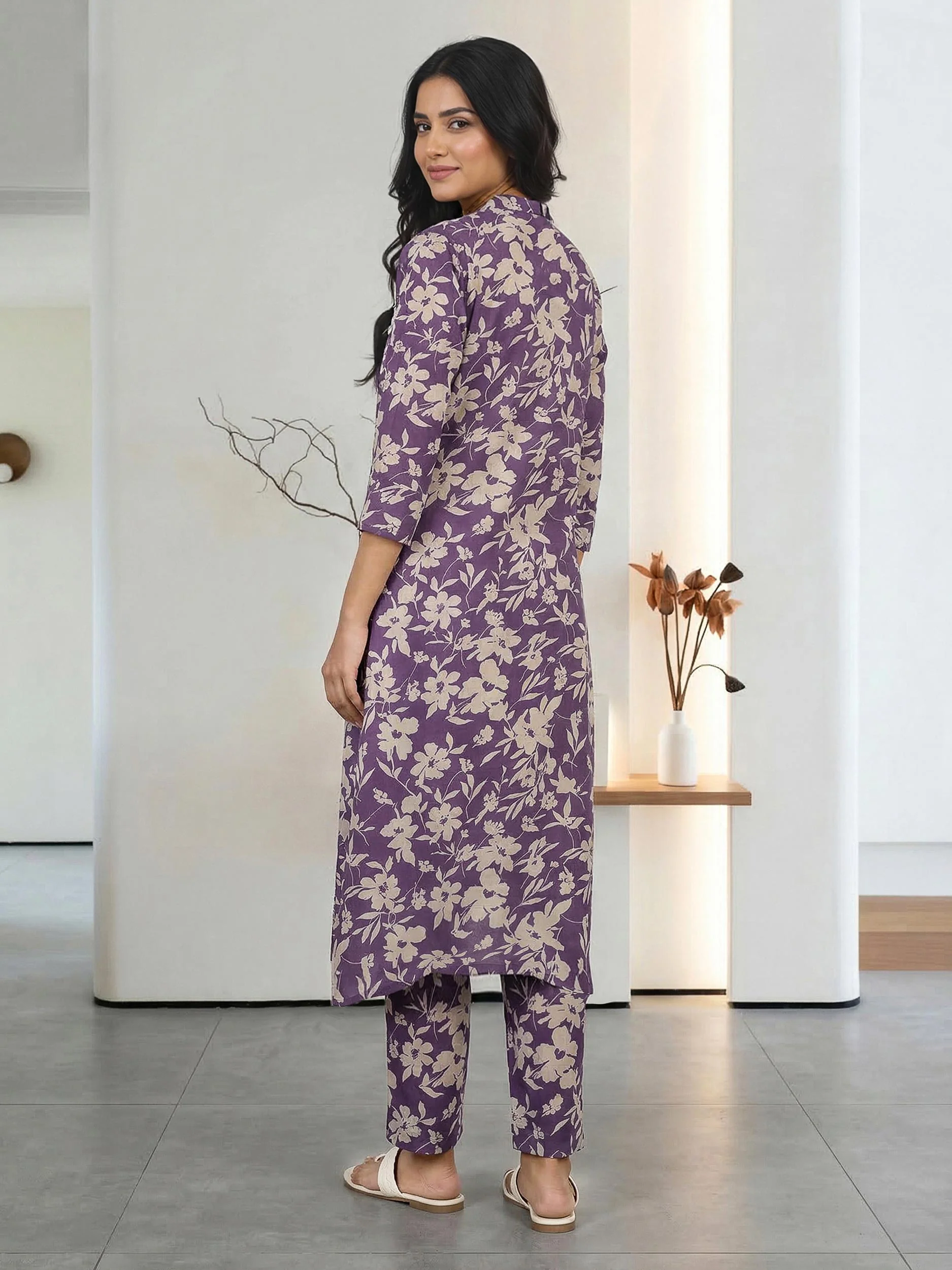 2 Piece Silk Suit (Pret) - Image 3