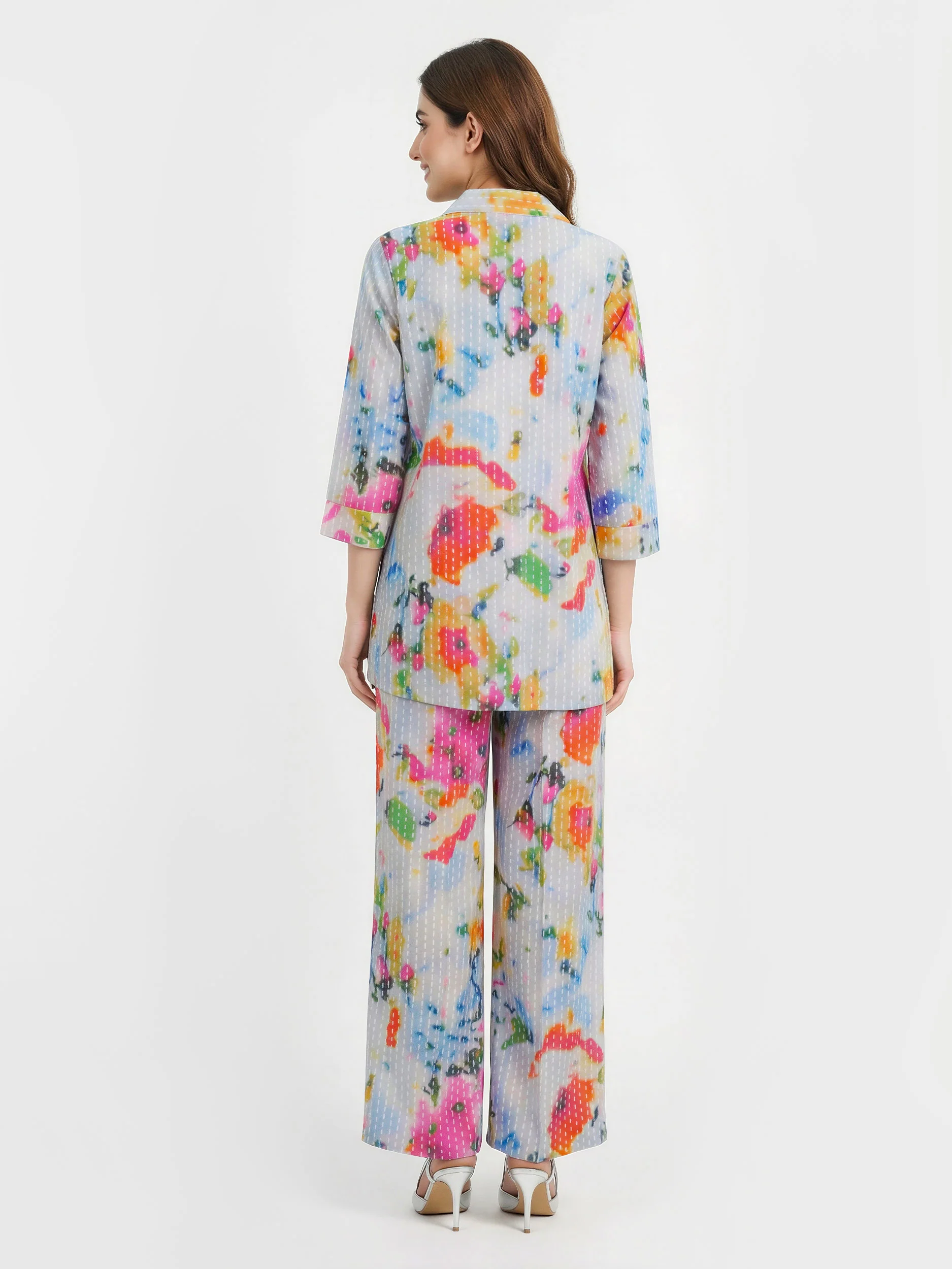2 Piece Viscose Cotton Suit (Pret) - Image 2