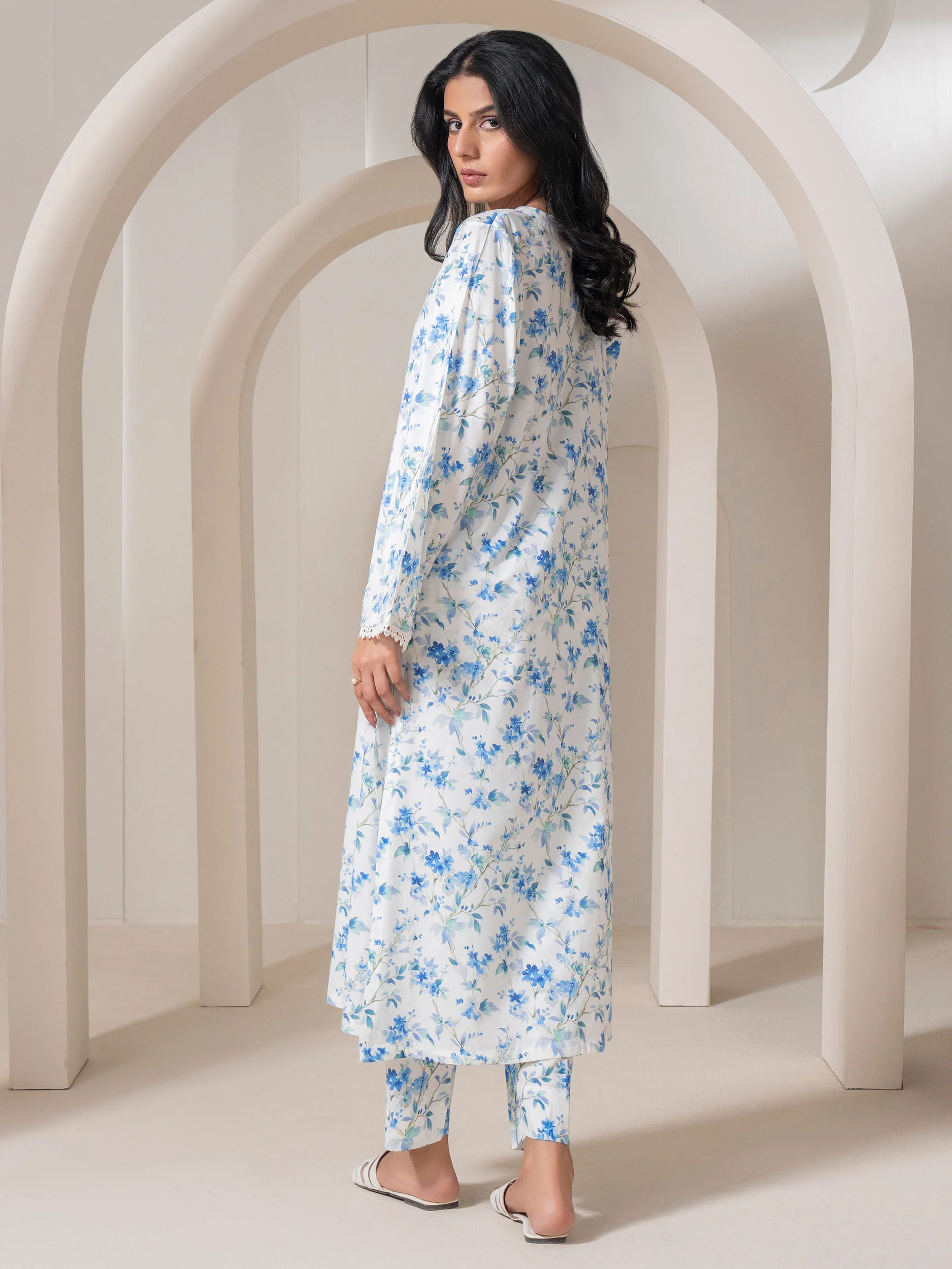 2 Piece Viscose Cotton Suit Printed (Pret) - Image 5