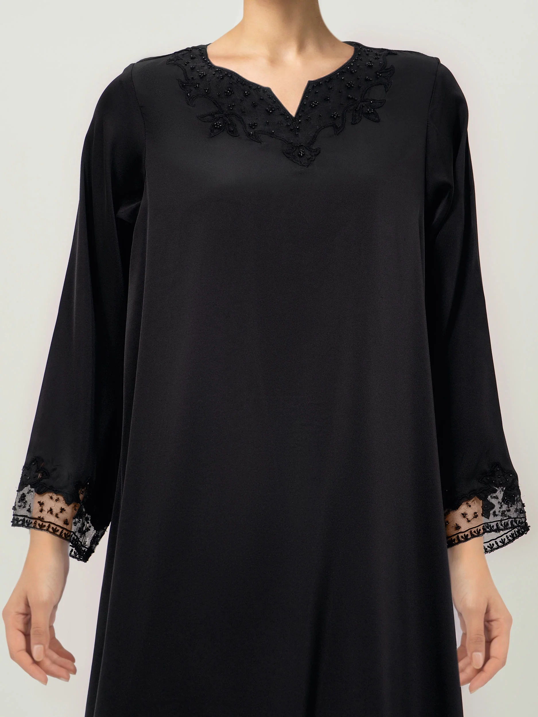 Silk Shirt- Embroidered (Pret) - Image 3