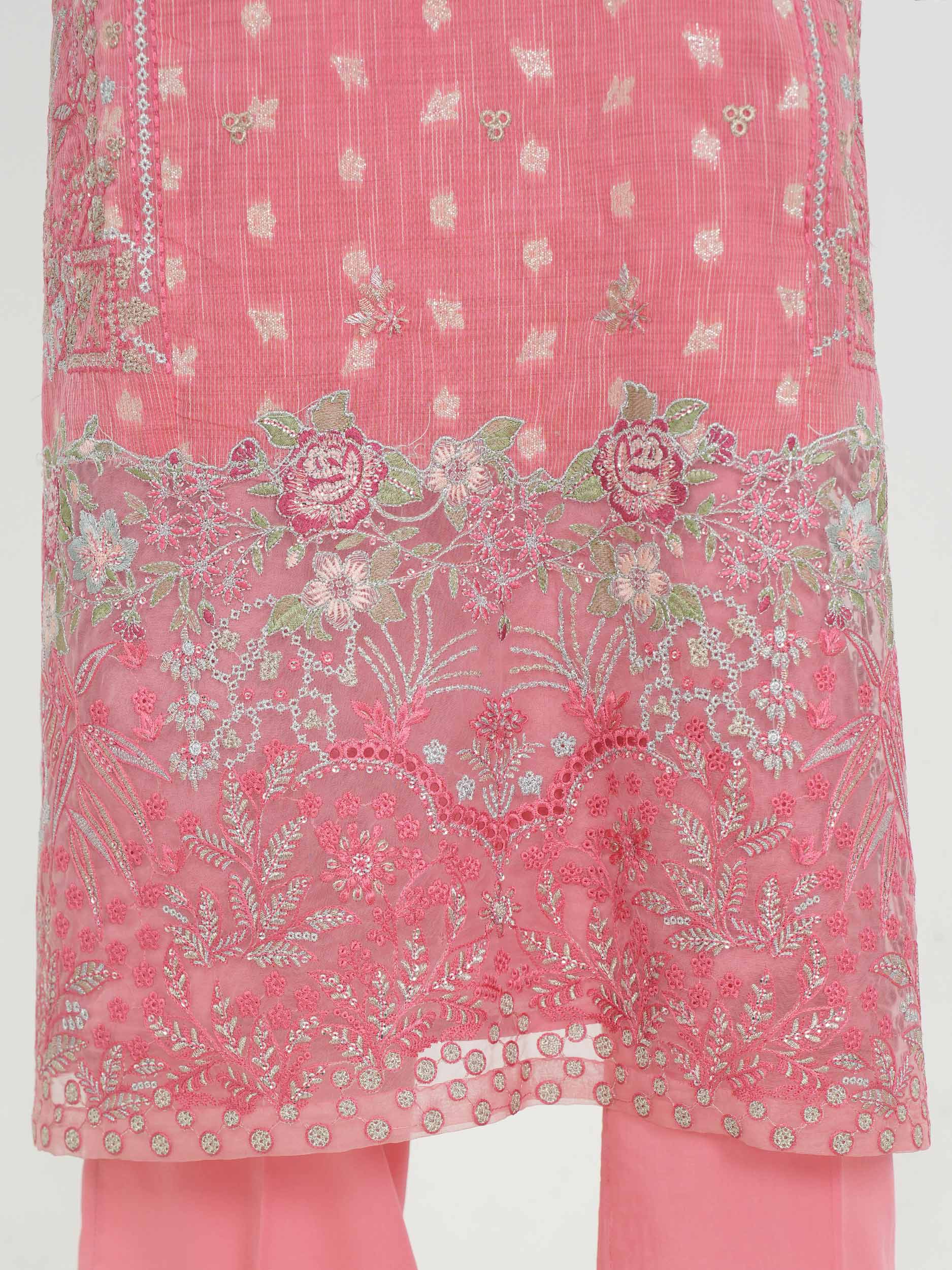 2 Piece Jacquard Yarn Dyed Suit- Embroidered (Pret) - Image 6
