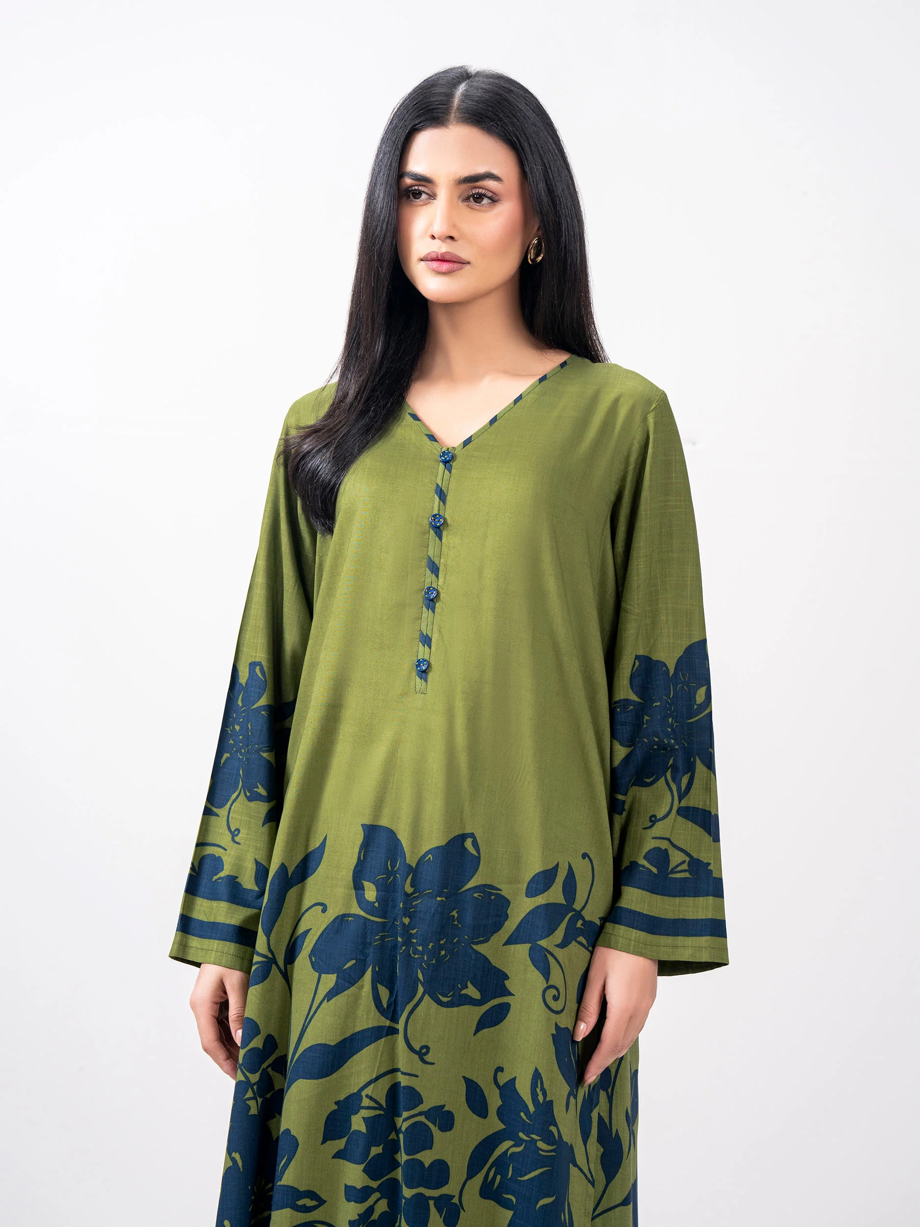 2 Piece Viscose Slub Suit (Pret) - Image 4