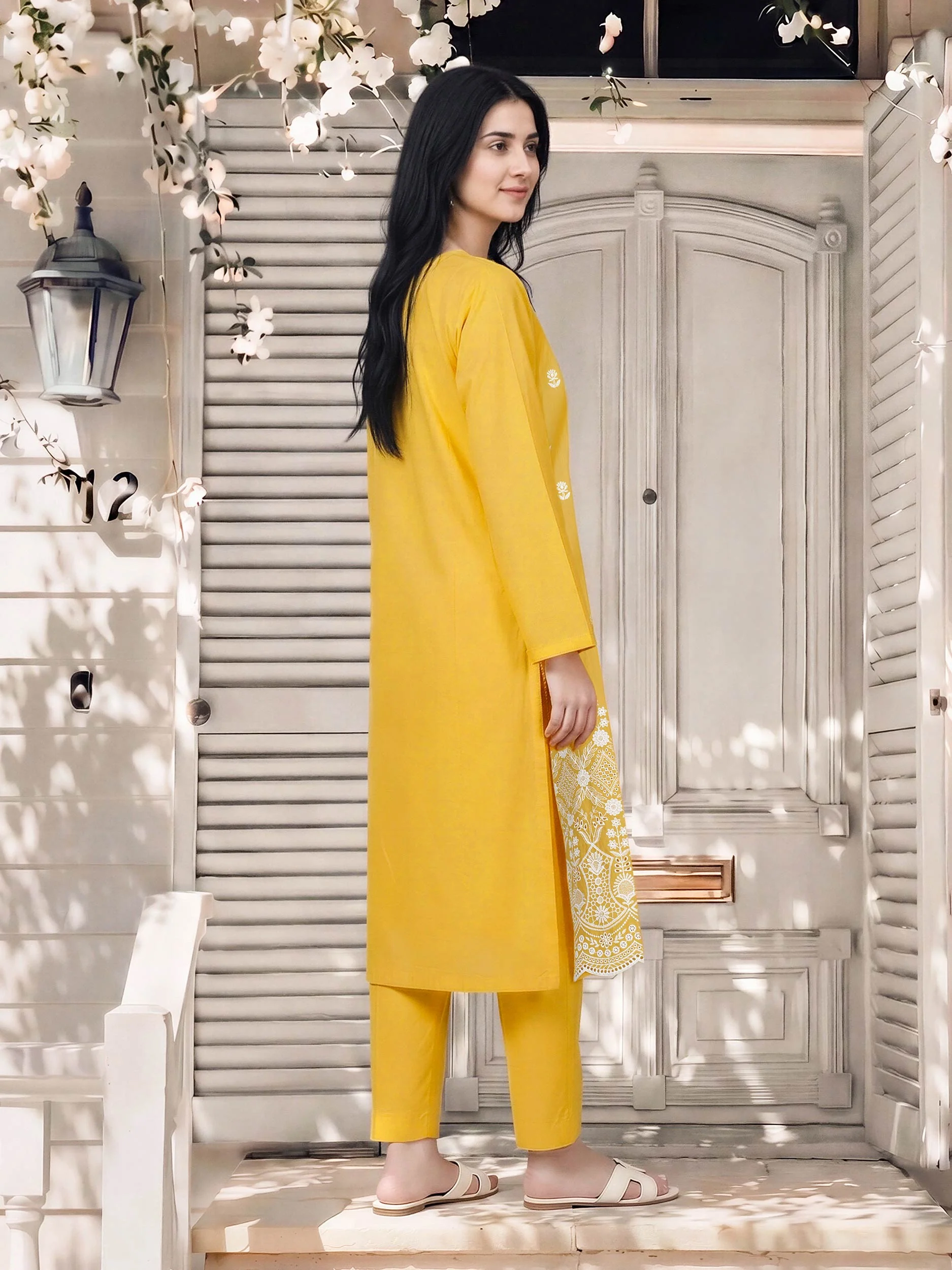 2 Piece Lawn Suit- Embroidered (Pret) - Image 3