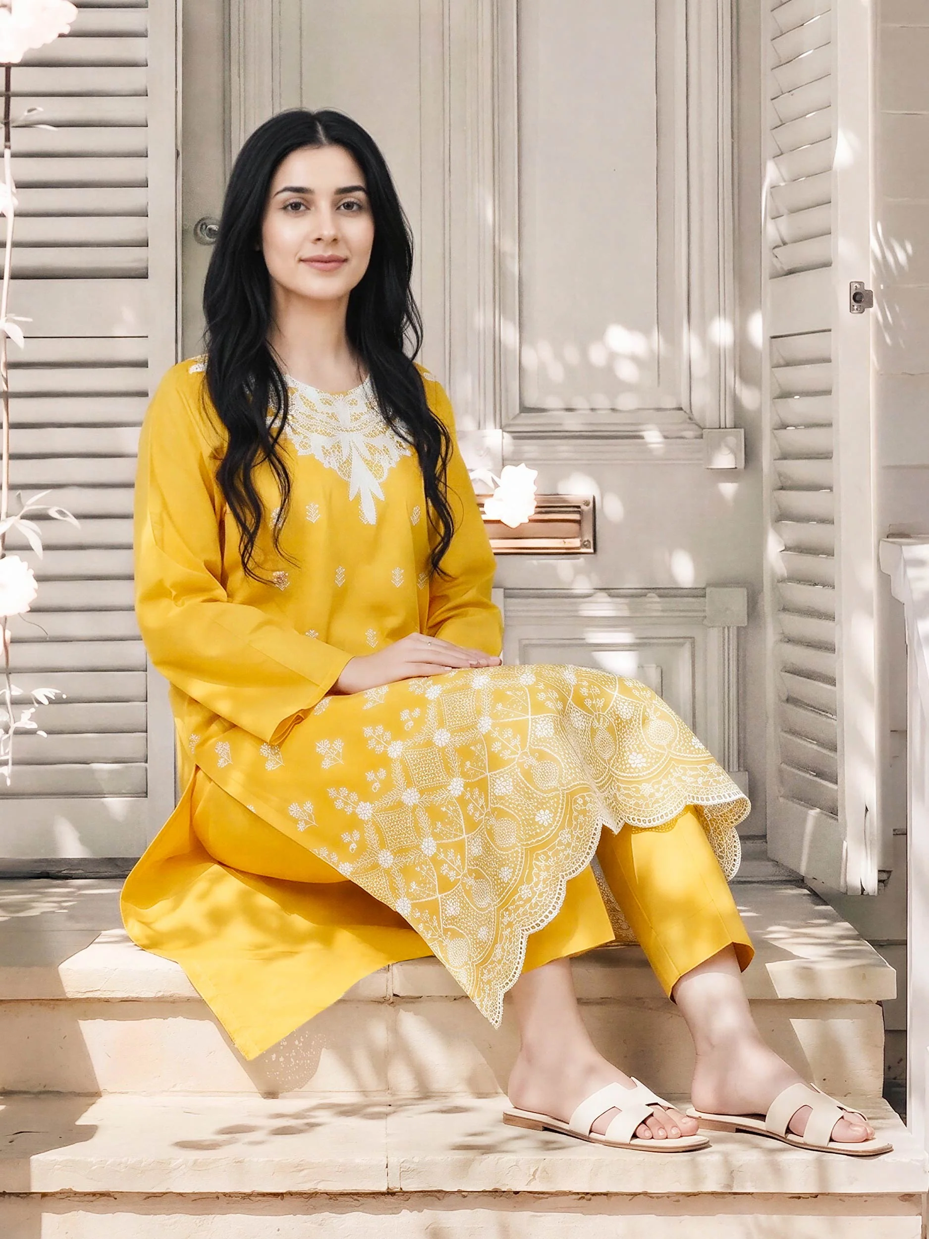 2 Piece Lawn Suit- Embroidered (Pret) - Image 4