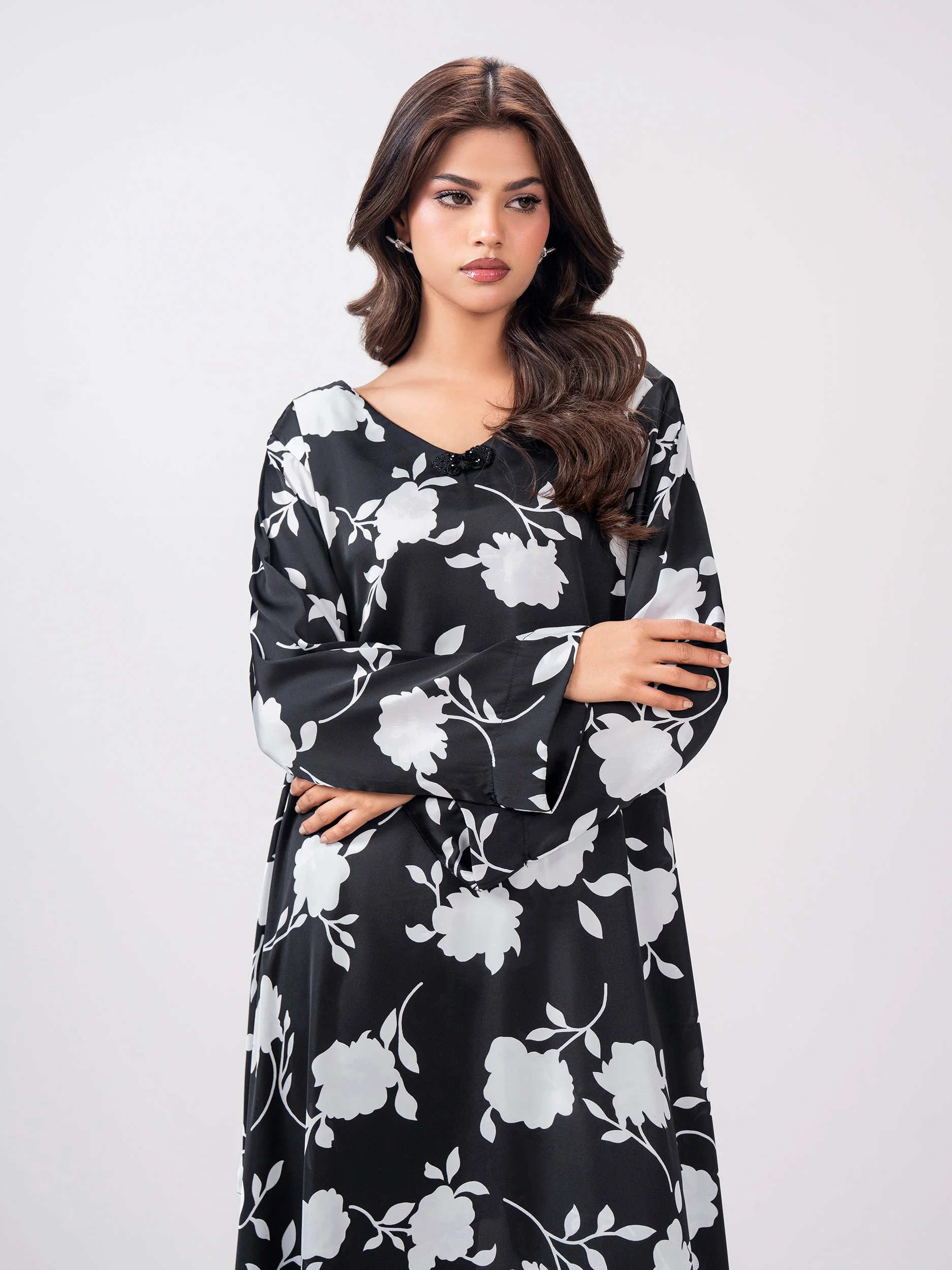 2 Piece Silk Suit- Embellished (Pret) - Image 4