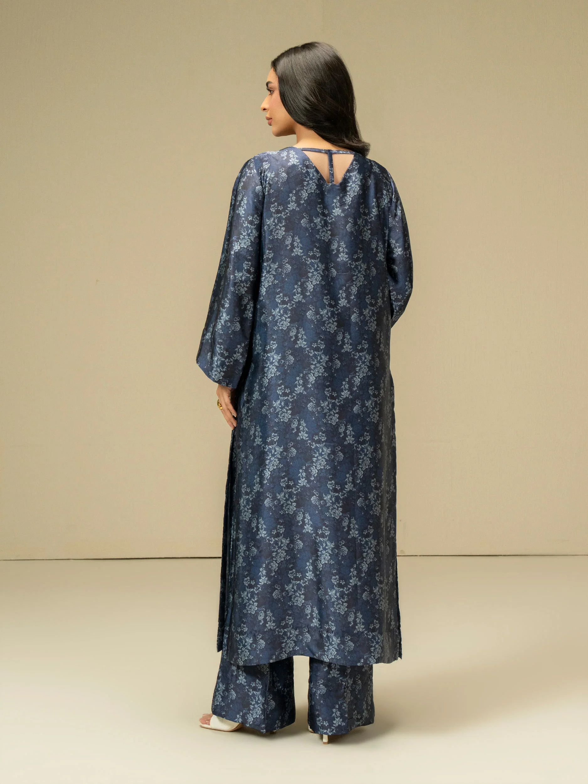 2 Piece Silk Suit-Printed (Pret) - Image 4