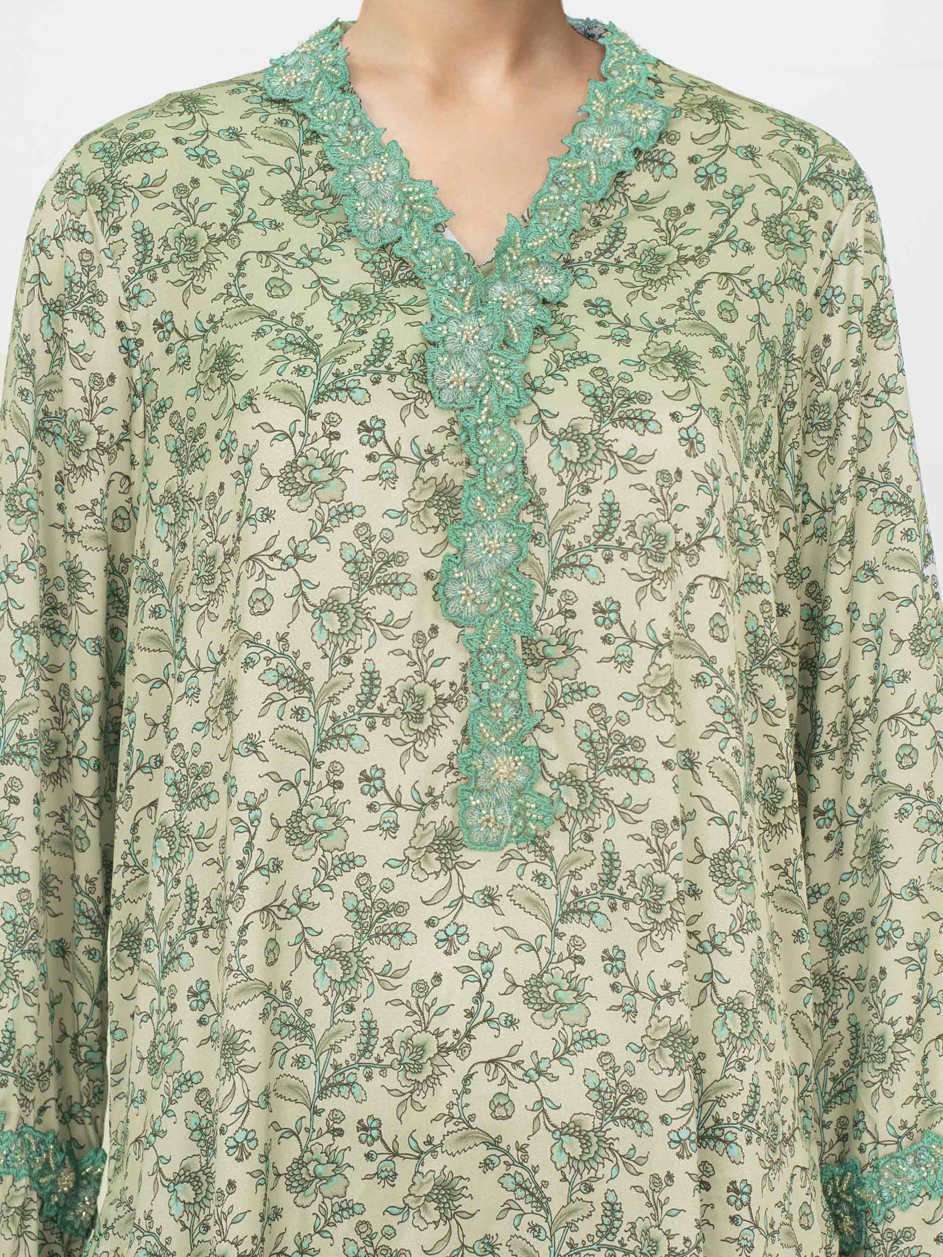 2 Piece Silk Suit- Embroidered (Pret) - Image 4