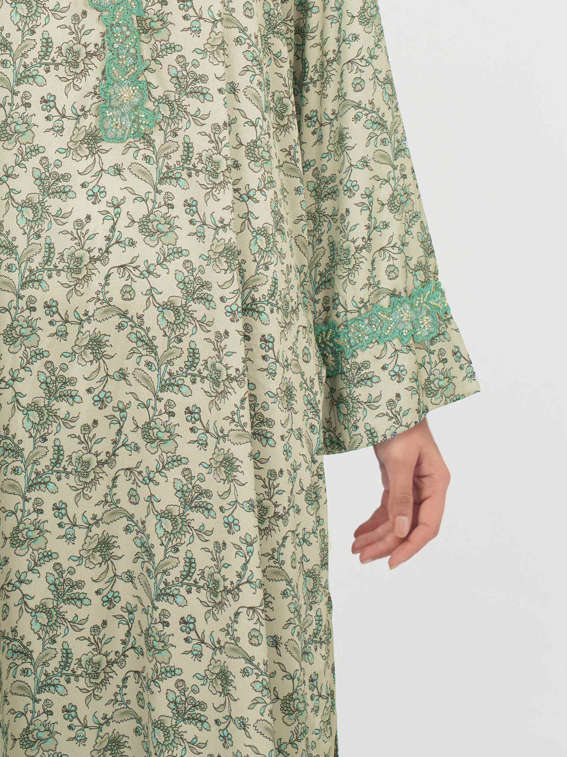 2 Piece Silk Suit- Embroidered (Pret) - Image 5