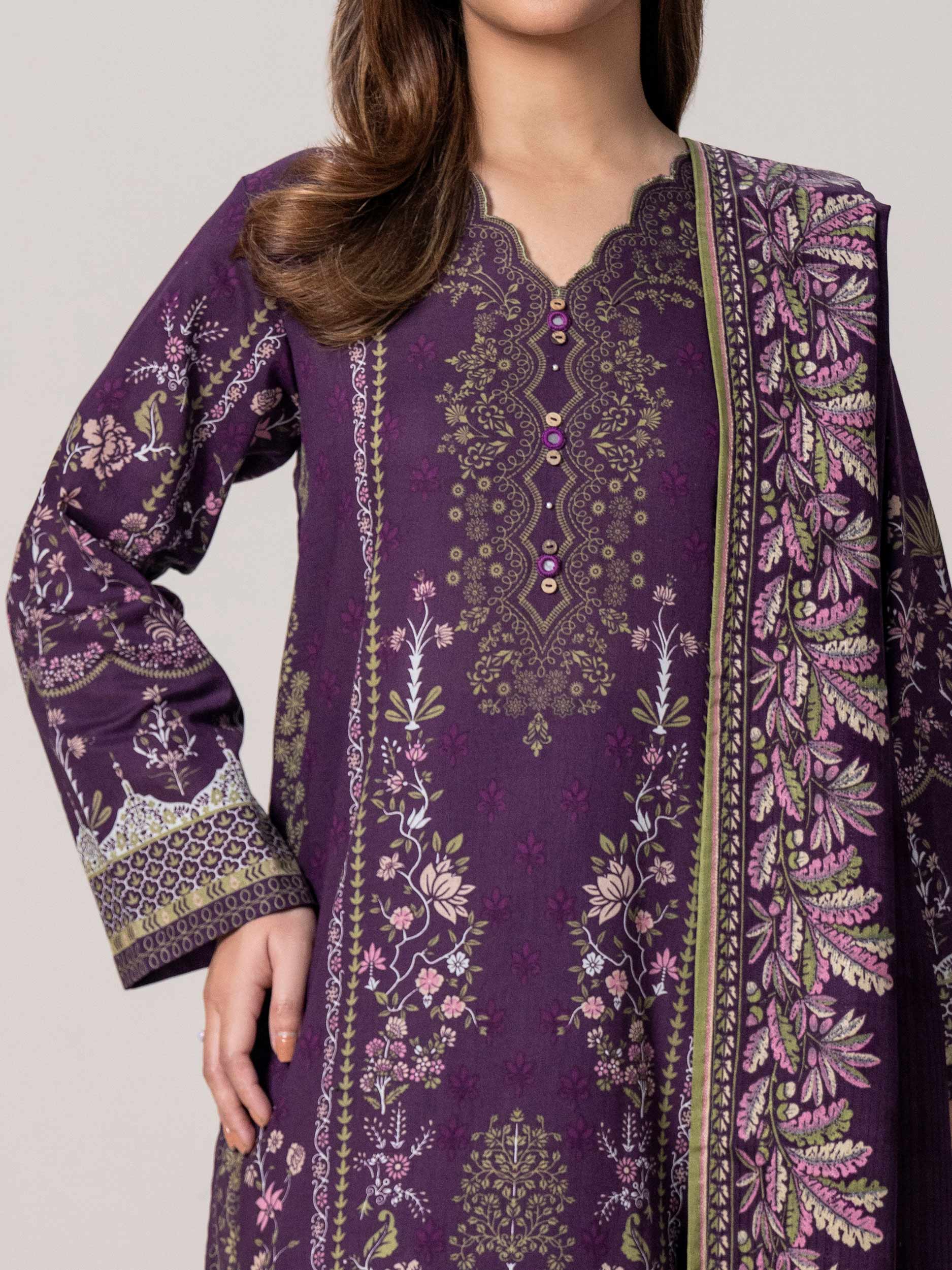 3 Piece Khaddar Suit (Pret) - Image 5