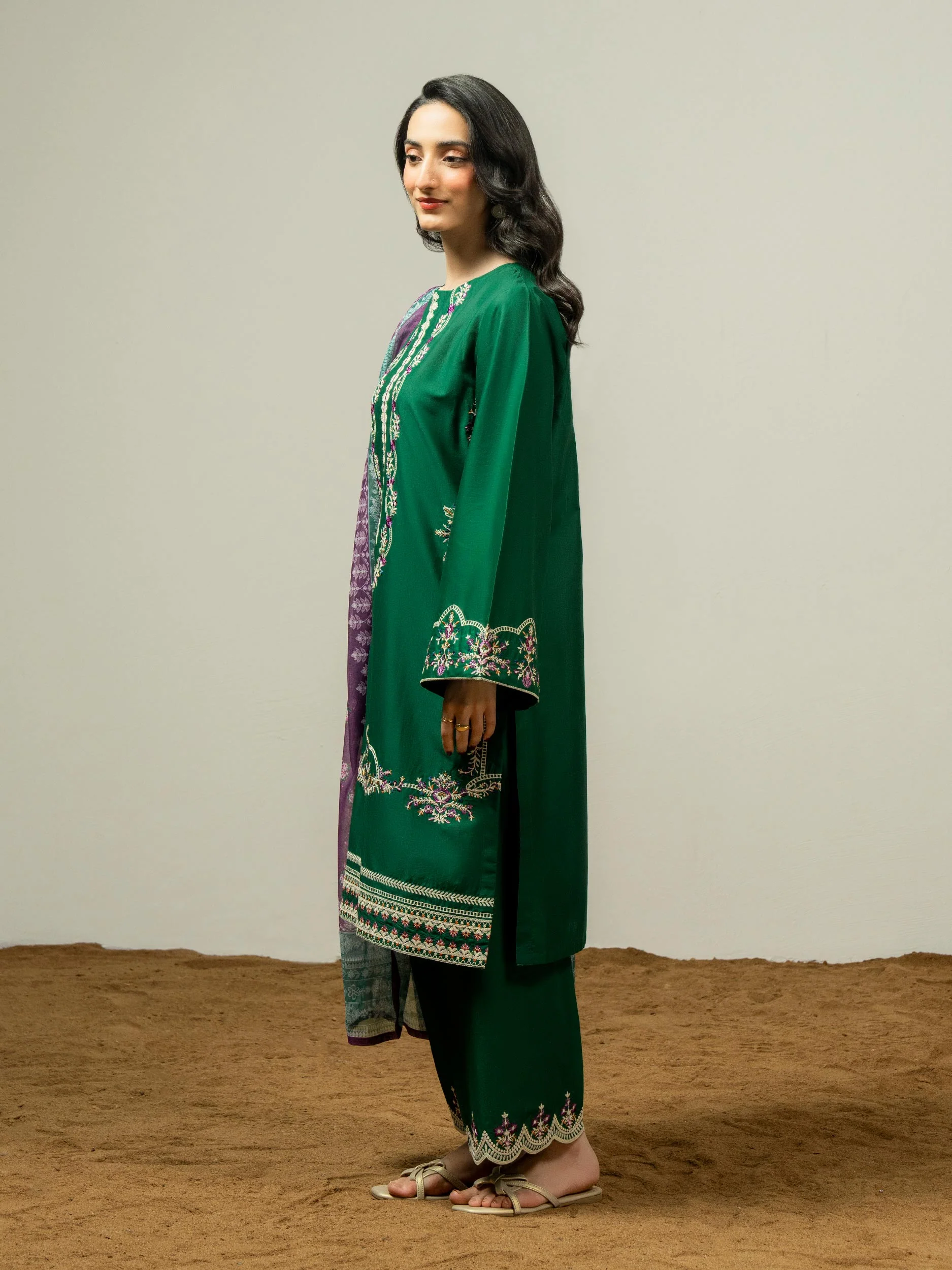 3 Piece Lawn Suit-Embroidered (Pret) - Image 4