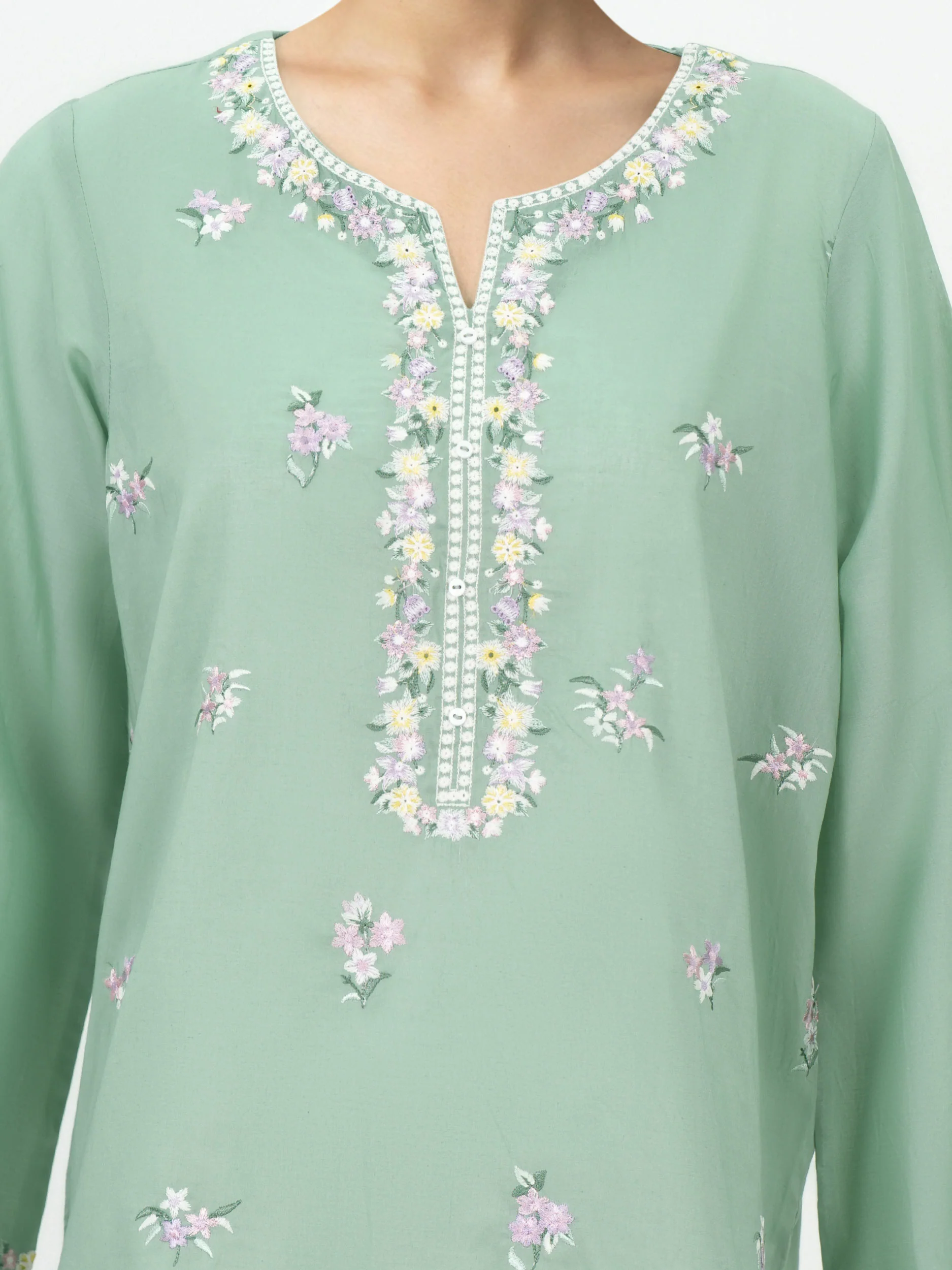 Lawn Kurti- Embroidered (Pret) - Image 4