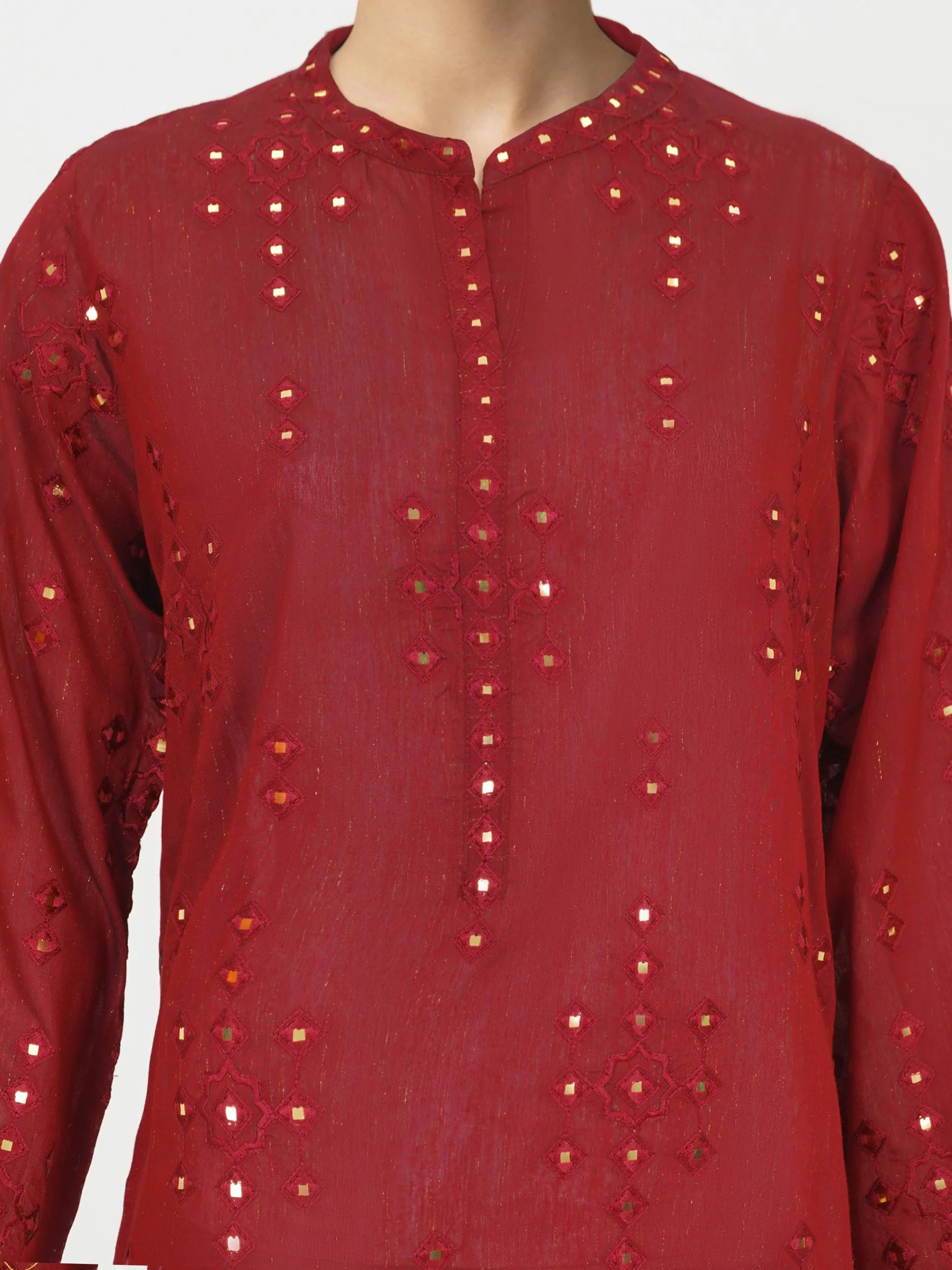 2 Piece Lawn Glitter Suit- Embroidered (Pret) - Image 4
