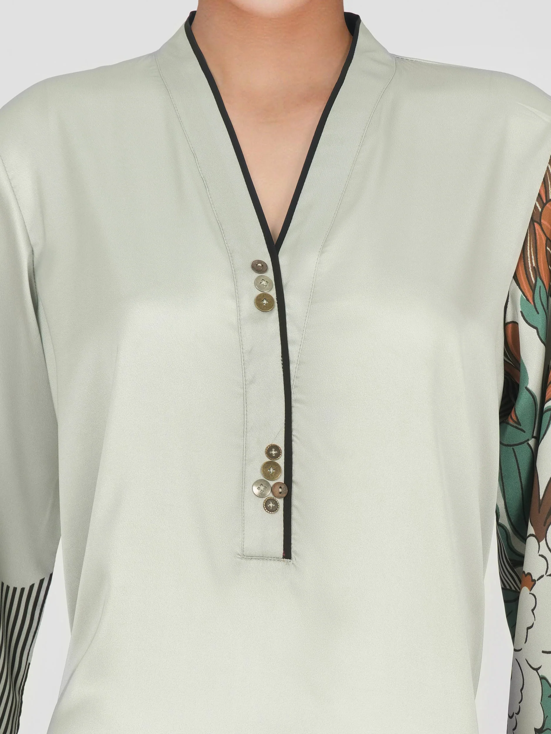 2 Piece Silk Suit (Pret) - Image 4