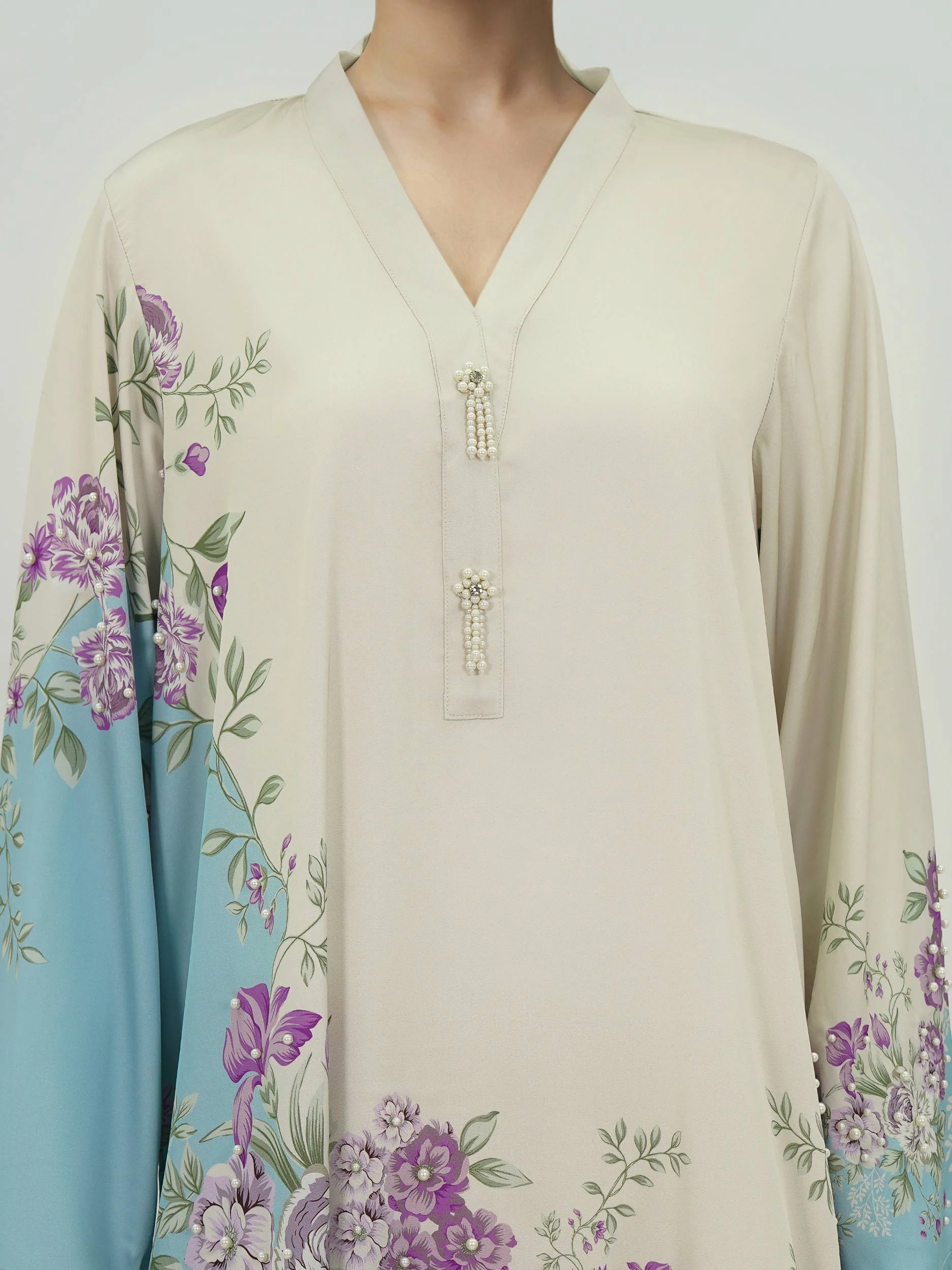 2 Piece Silk Suit- Embroidered (Pret) - Image 4