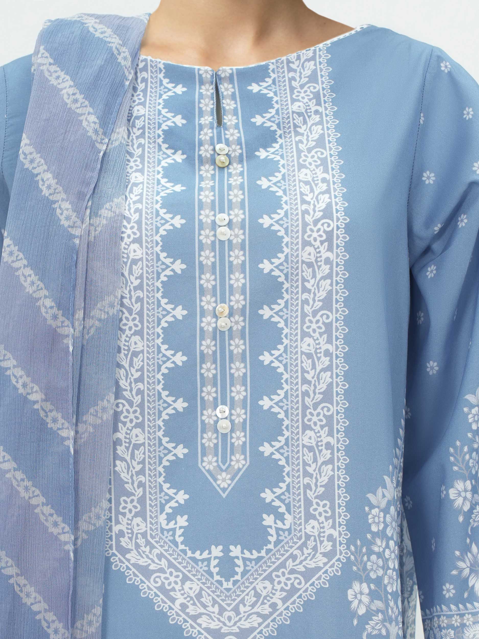 2 Piece Cambric Suit (Pret) - Image 4