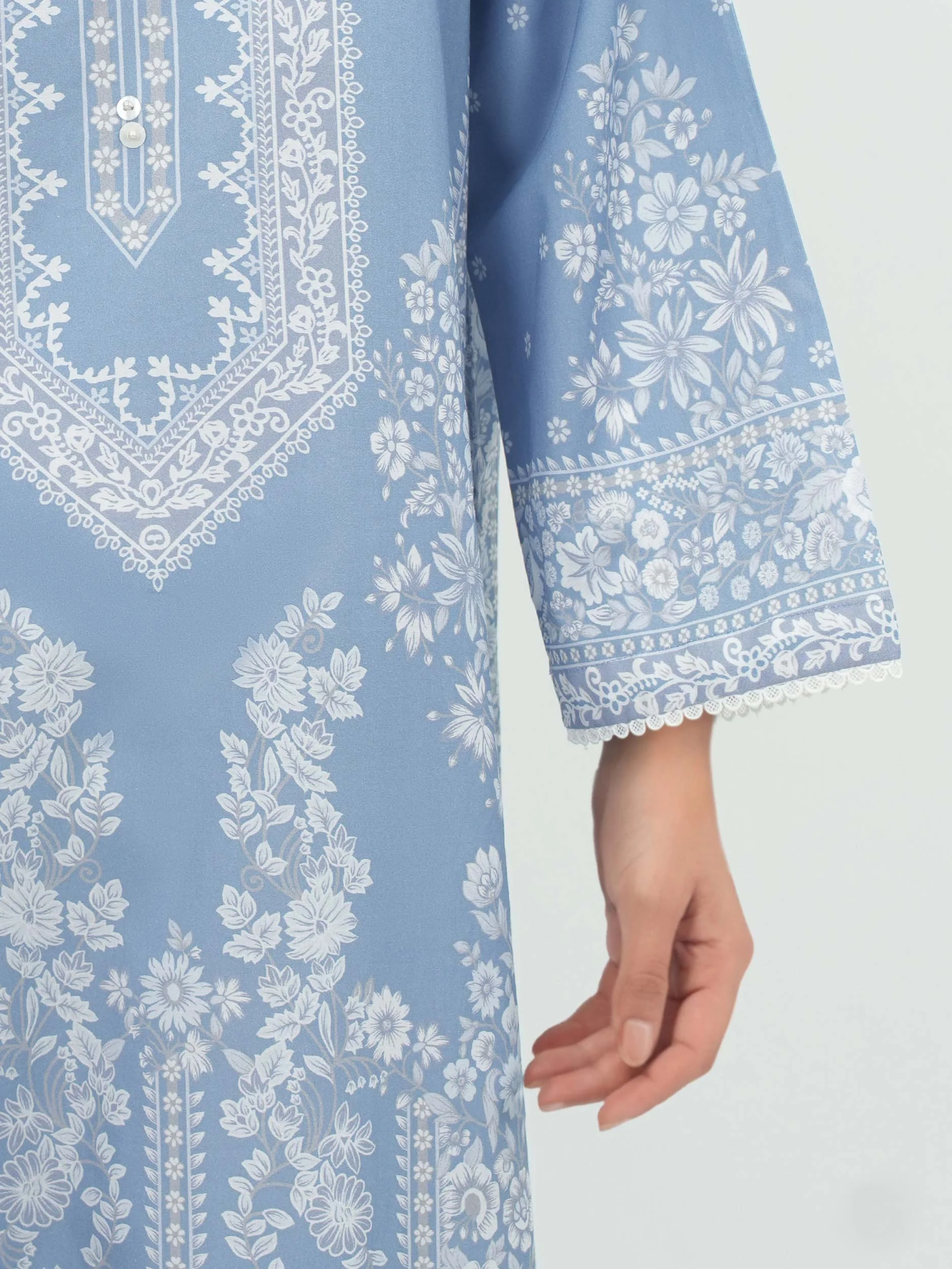 2 Piece Cambric Suit (Pret) - Image 5
