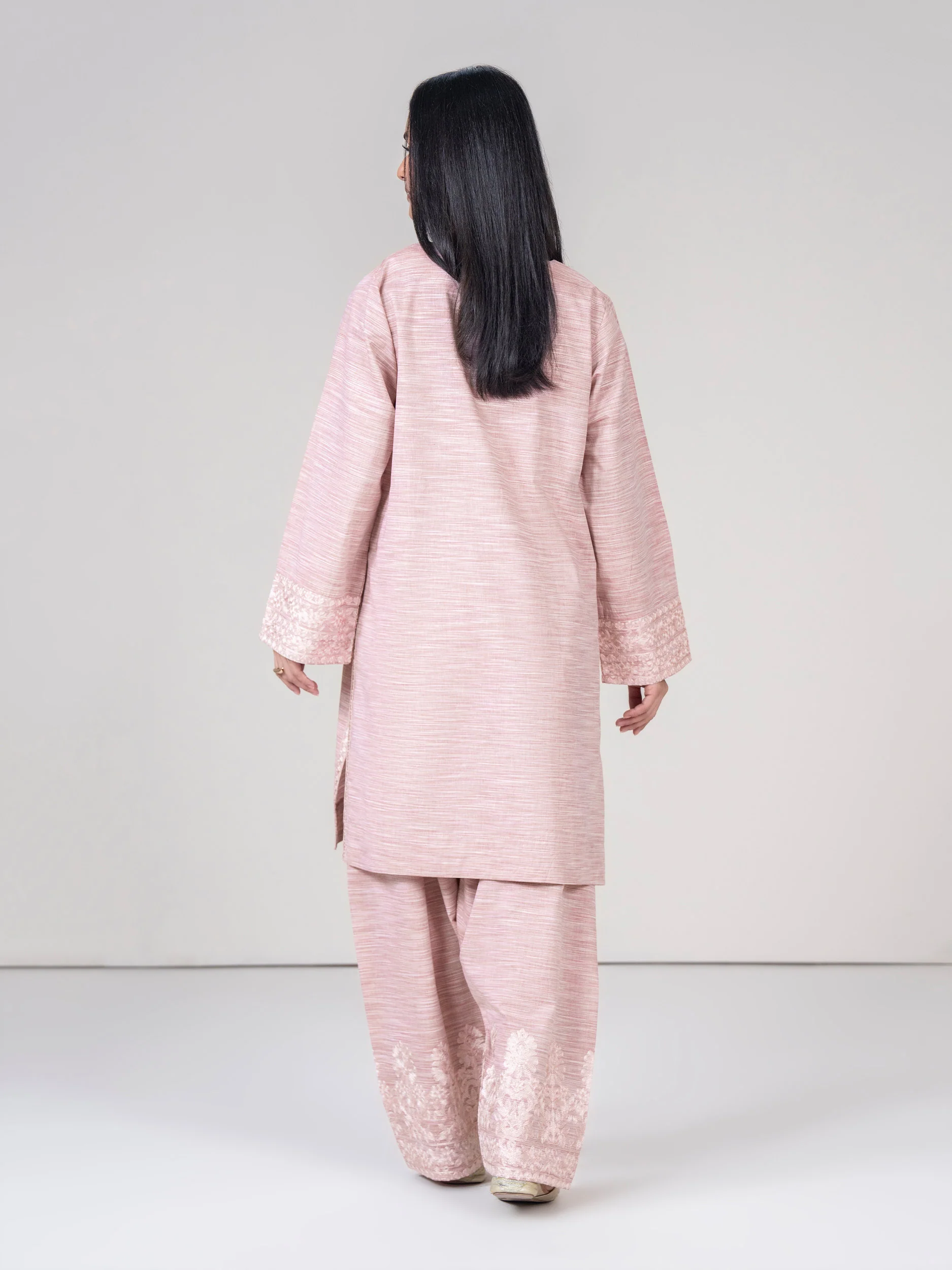 2 Piece Yarn-Dyed Suit- Embroidered (Pret) - Image 3