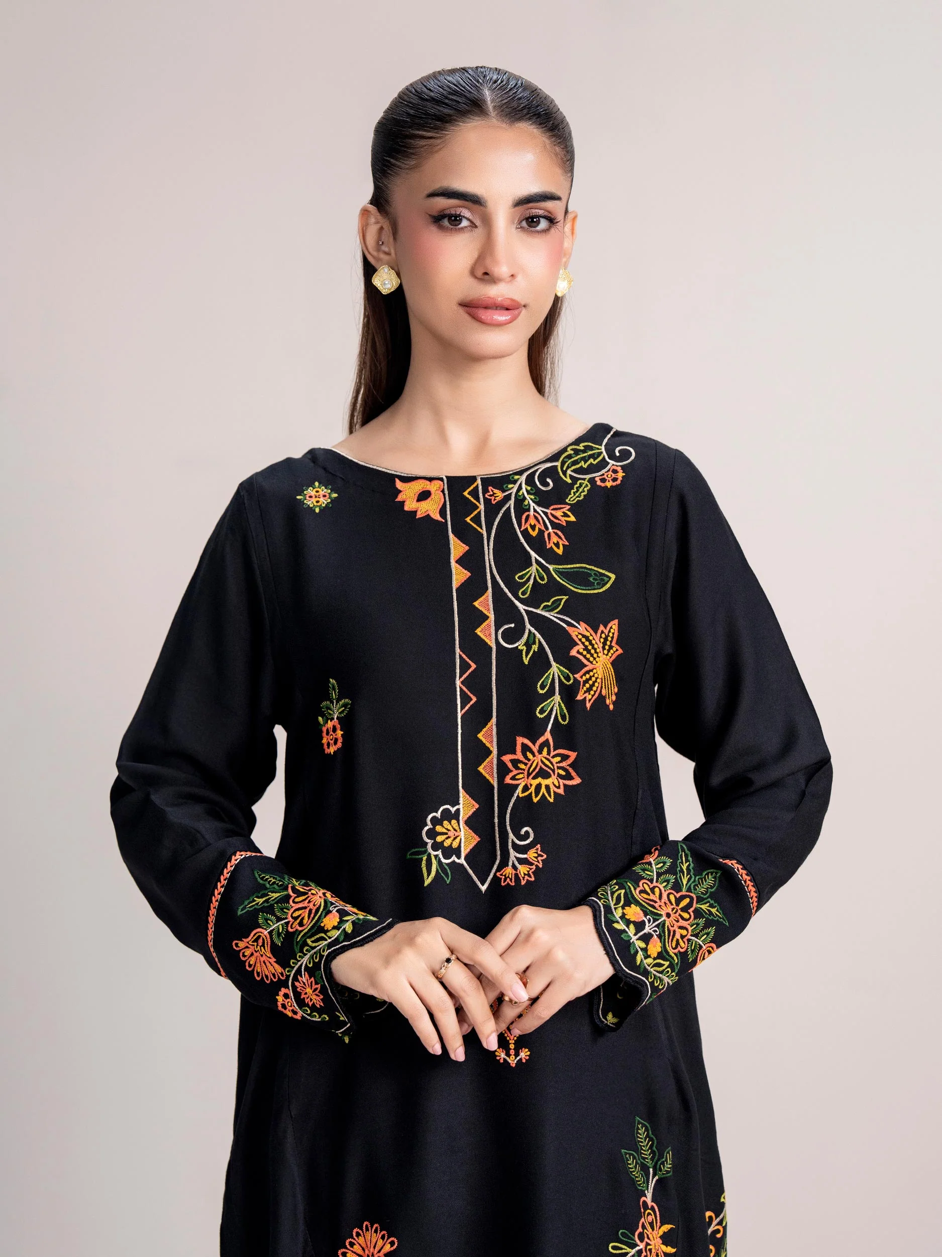 2 Piece Marina Suit- Embroidered (Pret) - Image 4
