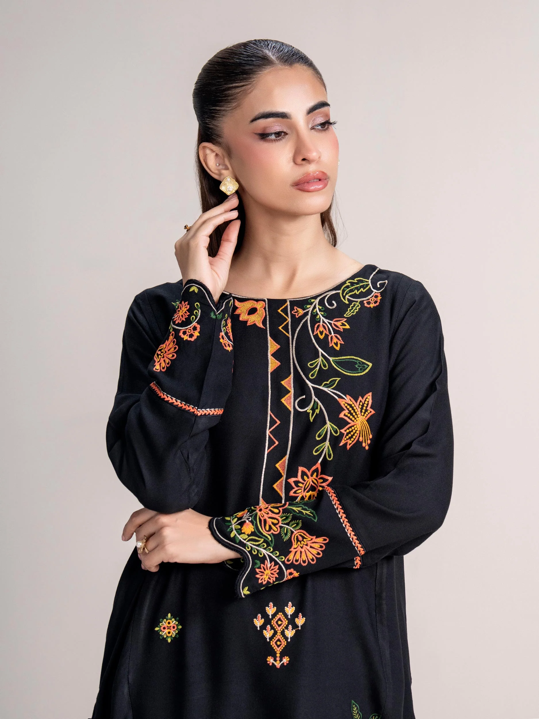 2 Piece Marina Suit- Embroidered (Pret) - Image 5