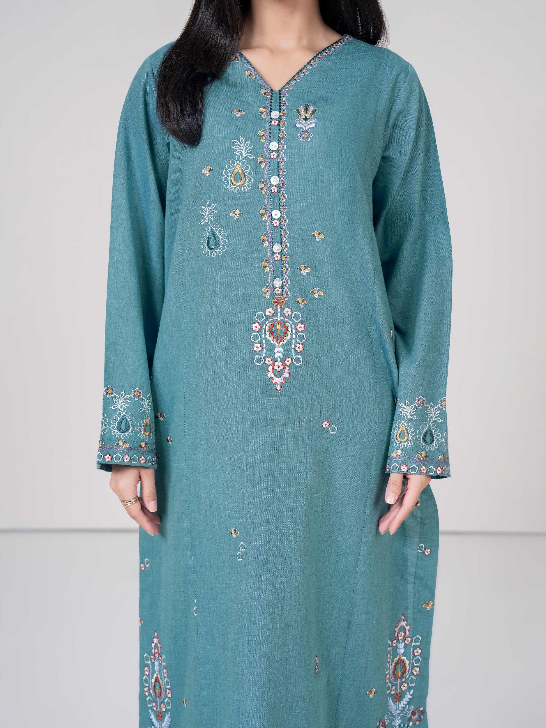 2 Piece Yarn Dyed Suit- Embroidered (Pret) - Image 5