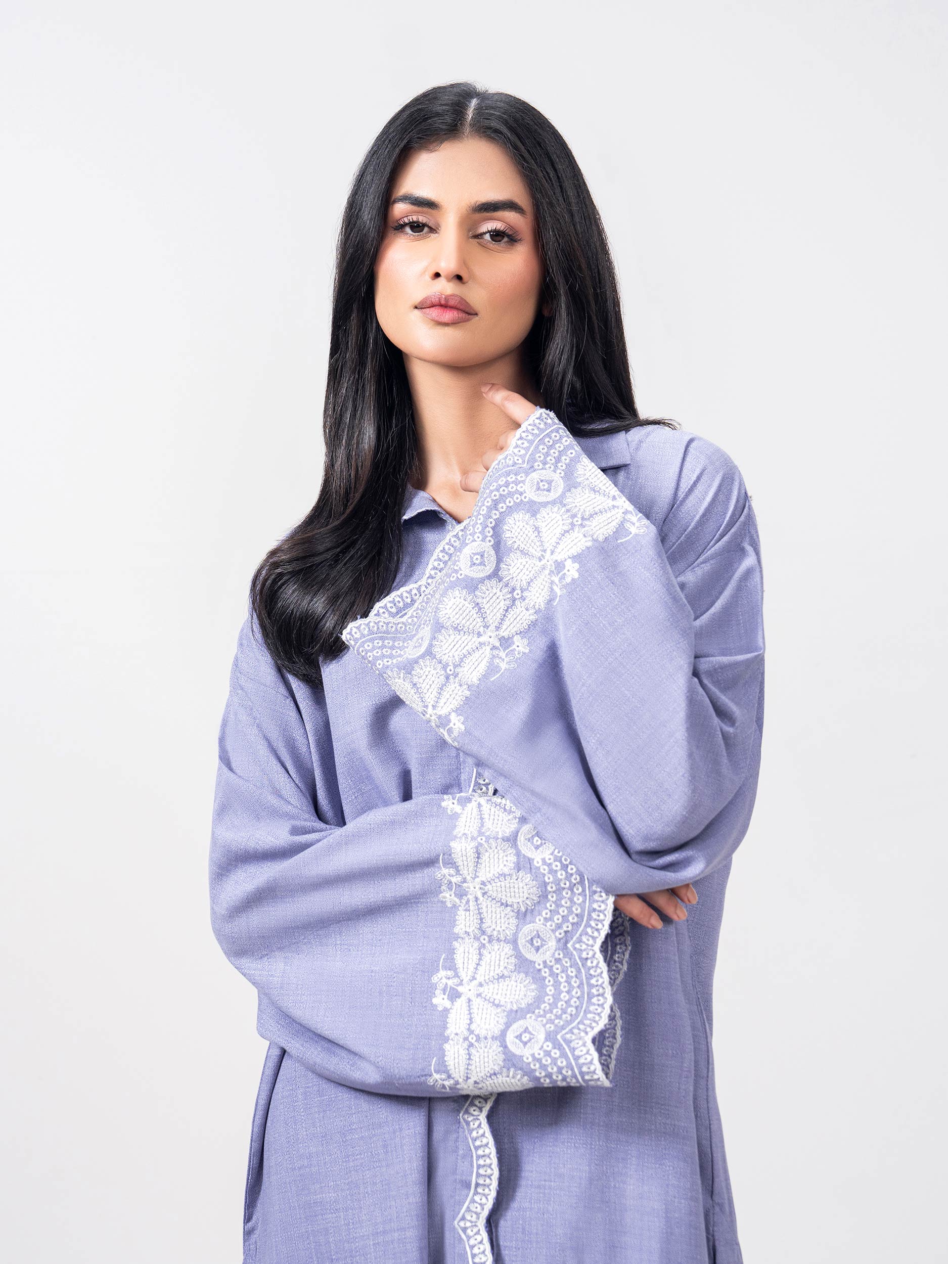 Yarn Dyed Co-ord Set- Embroidered - Image 6