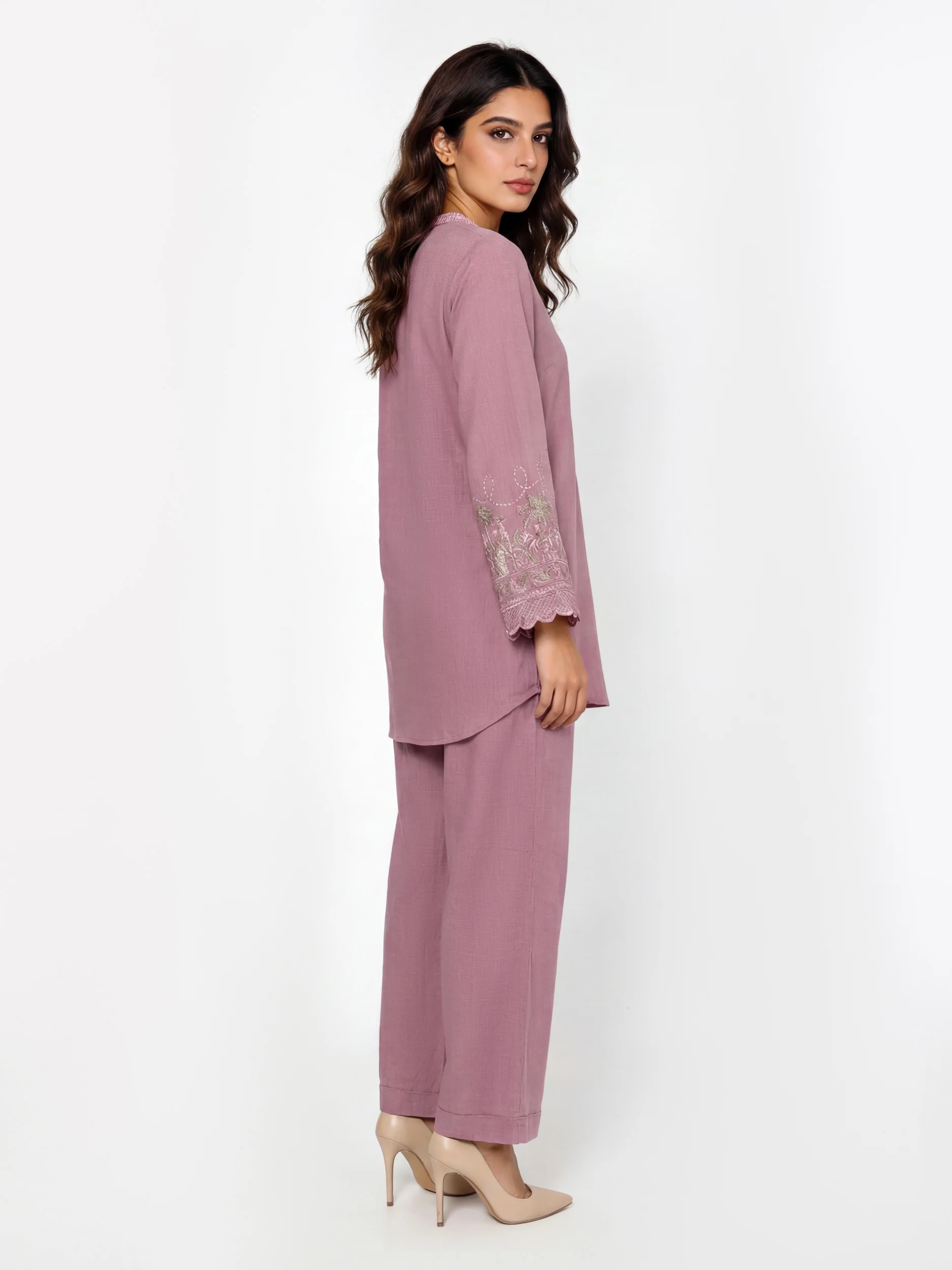 2 Piece Yarn Dyed Suit- Embroidered (Pret) - Image 2