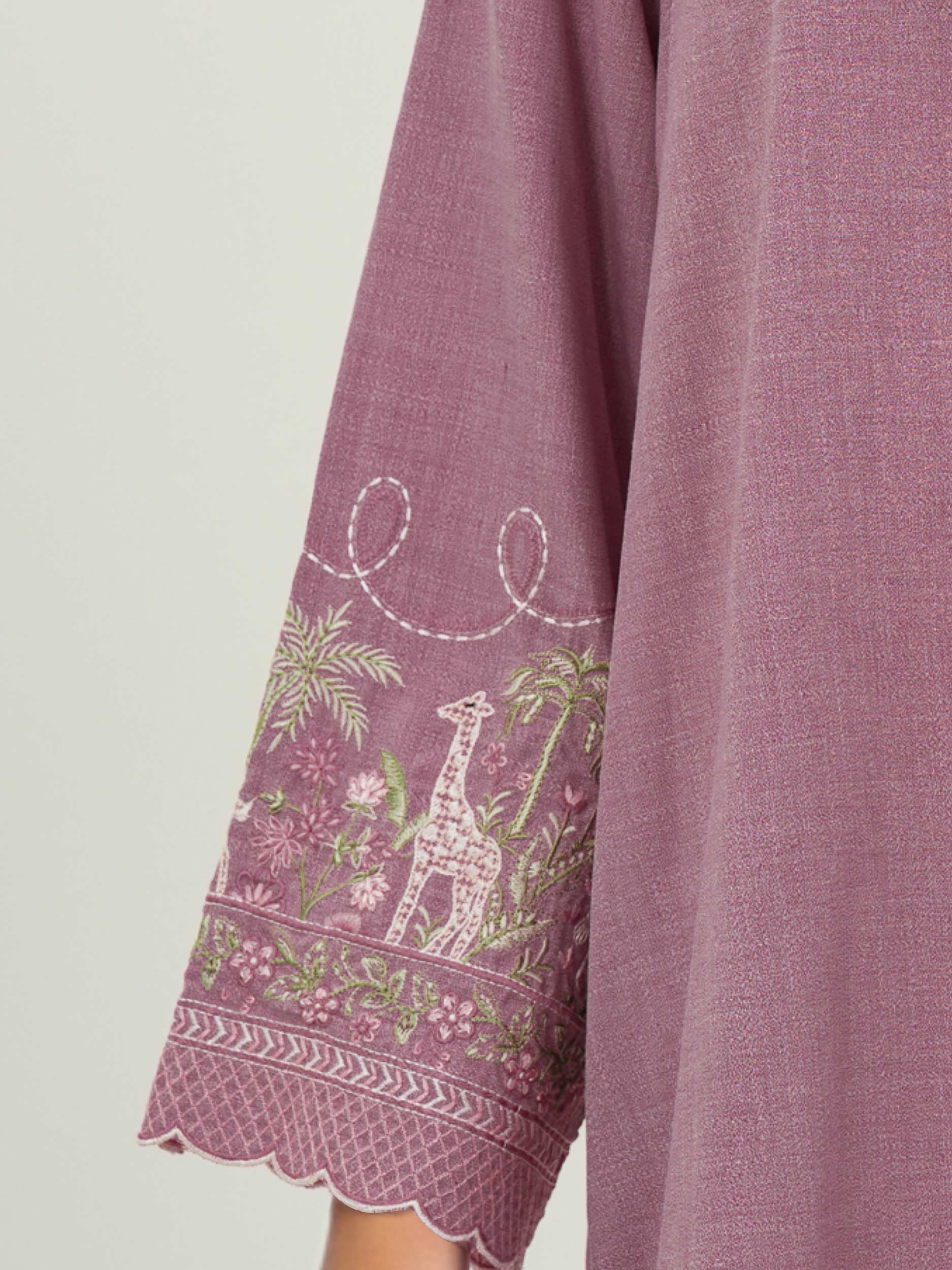 2 Piece Yarn Dyed Suit- Embroidered (Pret) - Image 4