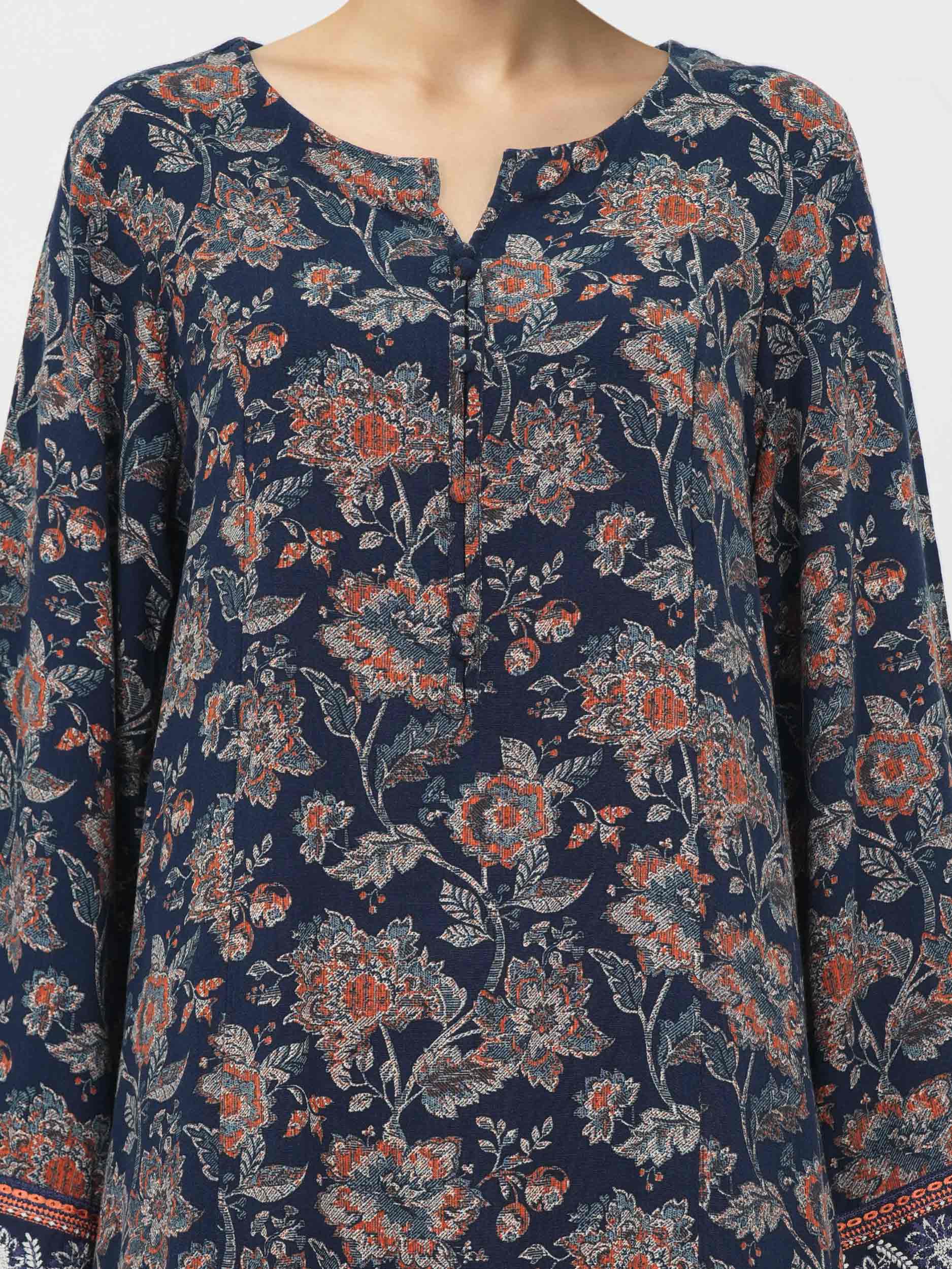 2 Piece Viscose Suit- Embroidered (Pret) - Image 4