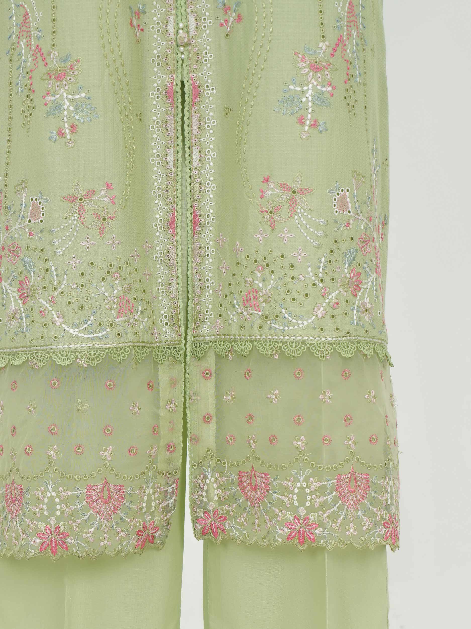 2 Piece Dobby Suit- Embroidered (Pret) - Image 6