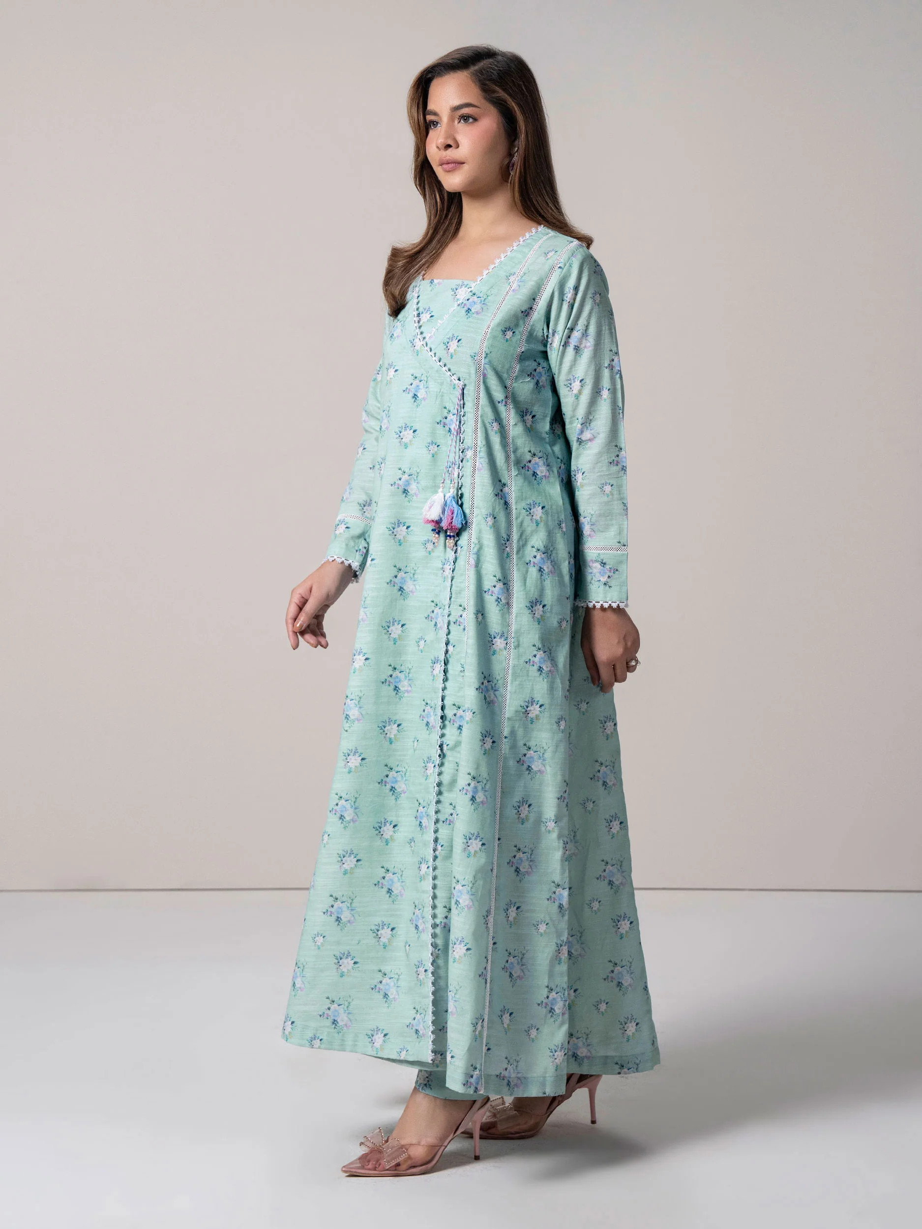 2 Piece Slub Khaddar Shirt (Pret) - Image 3