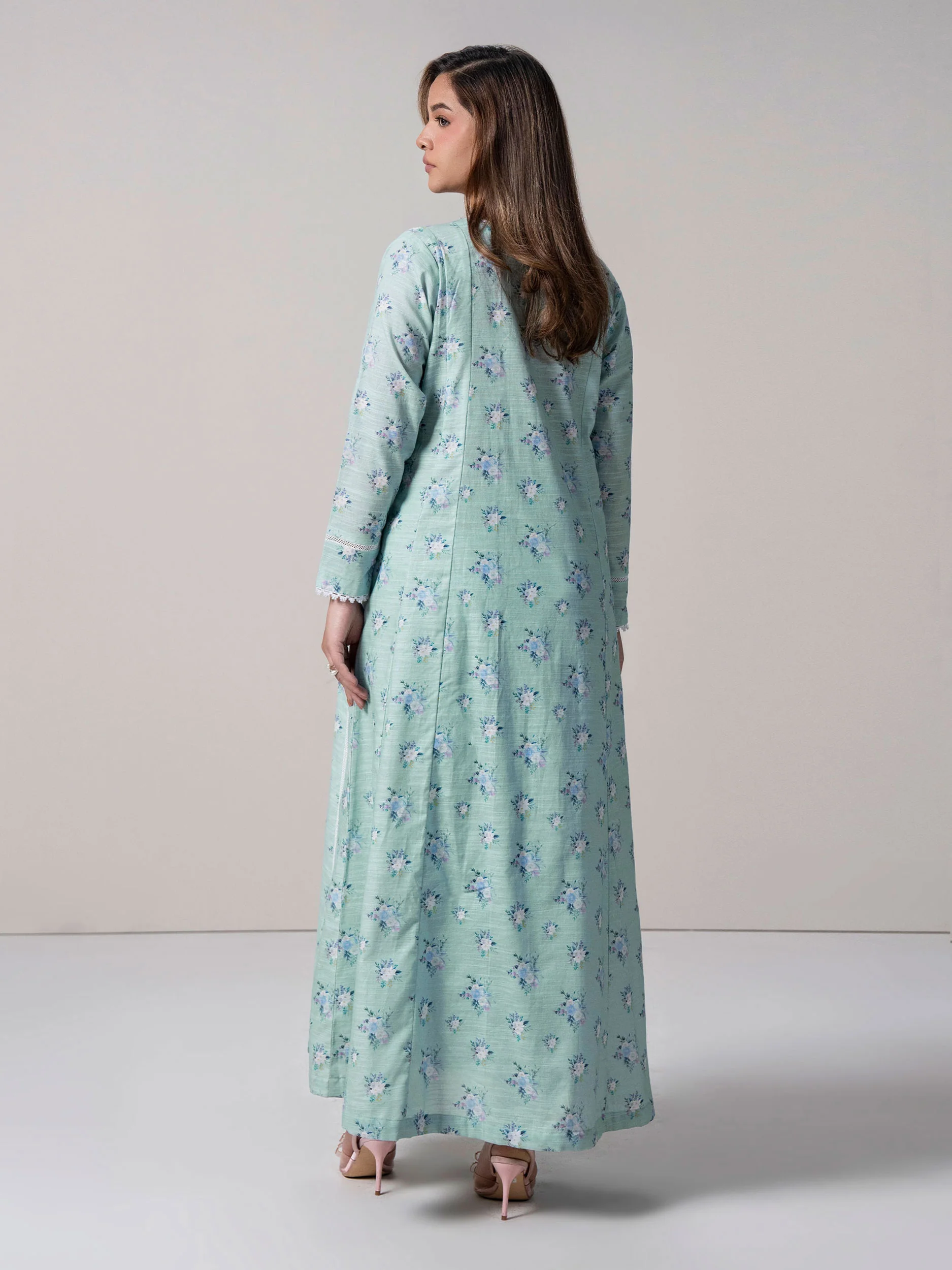 2 Piece Slub Khaddar Shirt (Pret) - Image 4