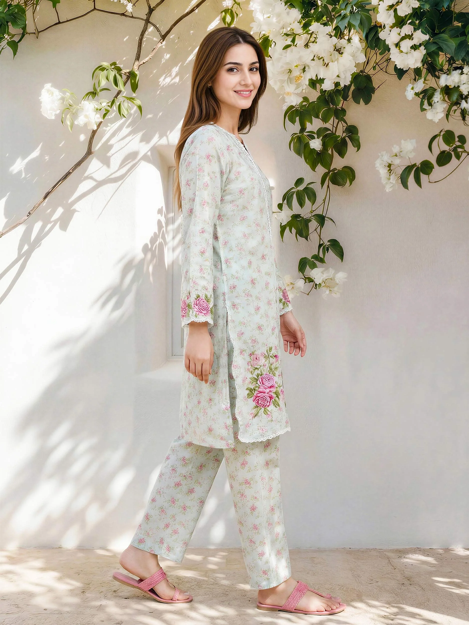 2 Piece Lawn Suit- Embroidered (Pret) - Image 2