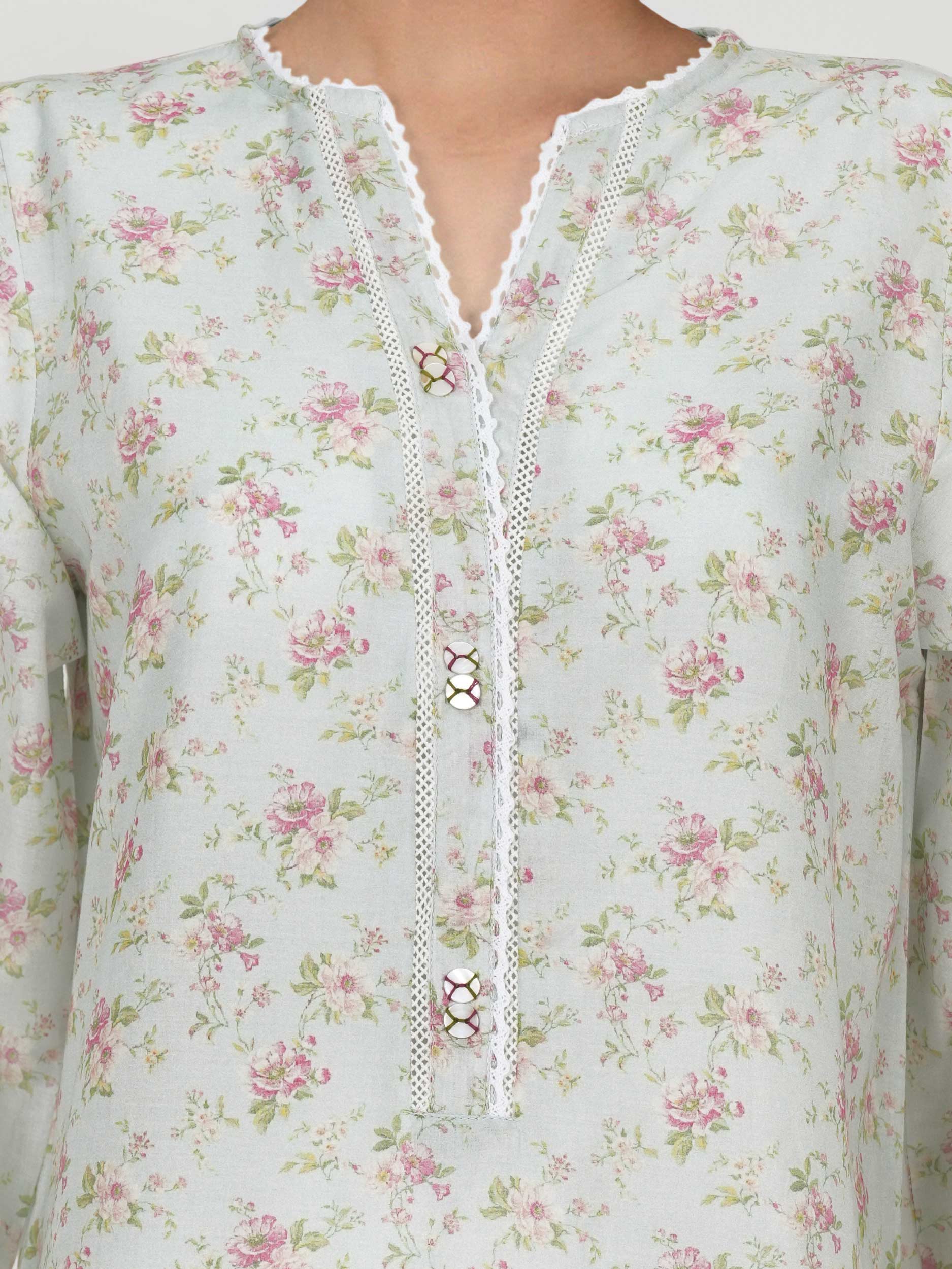 2 Piece Lawn Suit- Embroidered (Pret) - Image 4