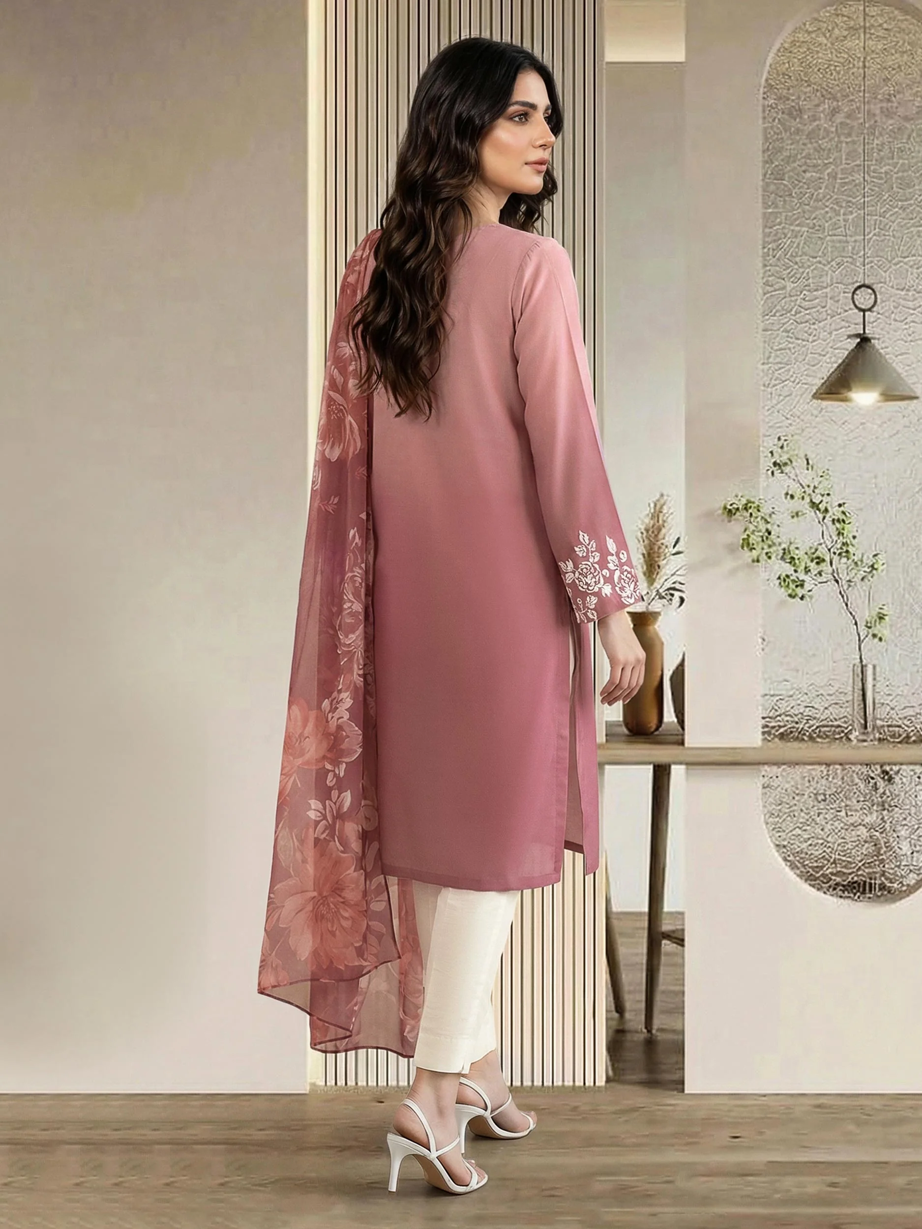 2 Piece Lawn Suit- Embroidered (Pret) - Image 3