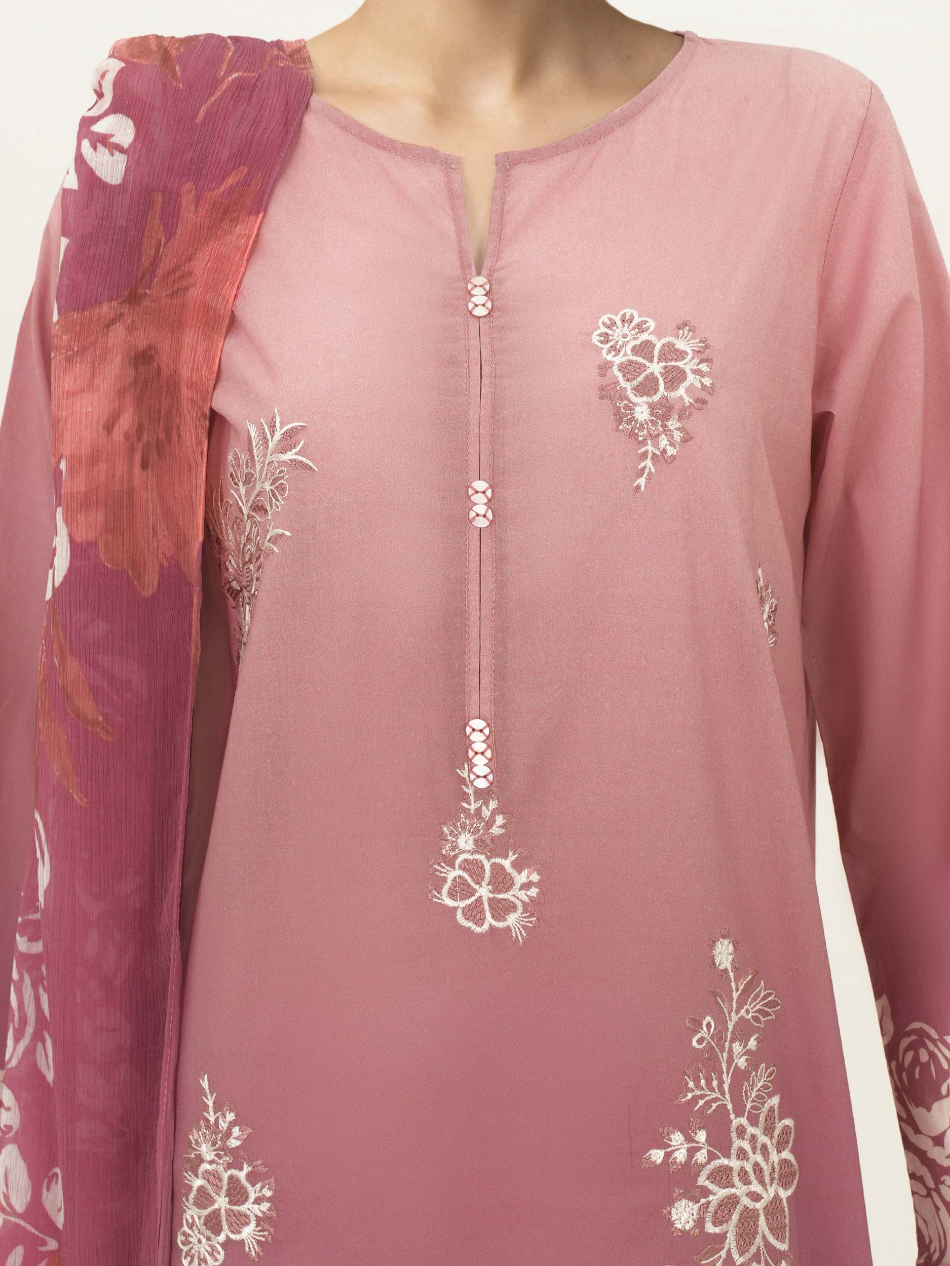 2 Piece Lawn Suit- Embroidered (Pret) - Image 4