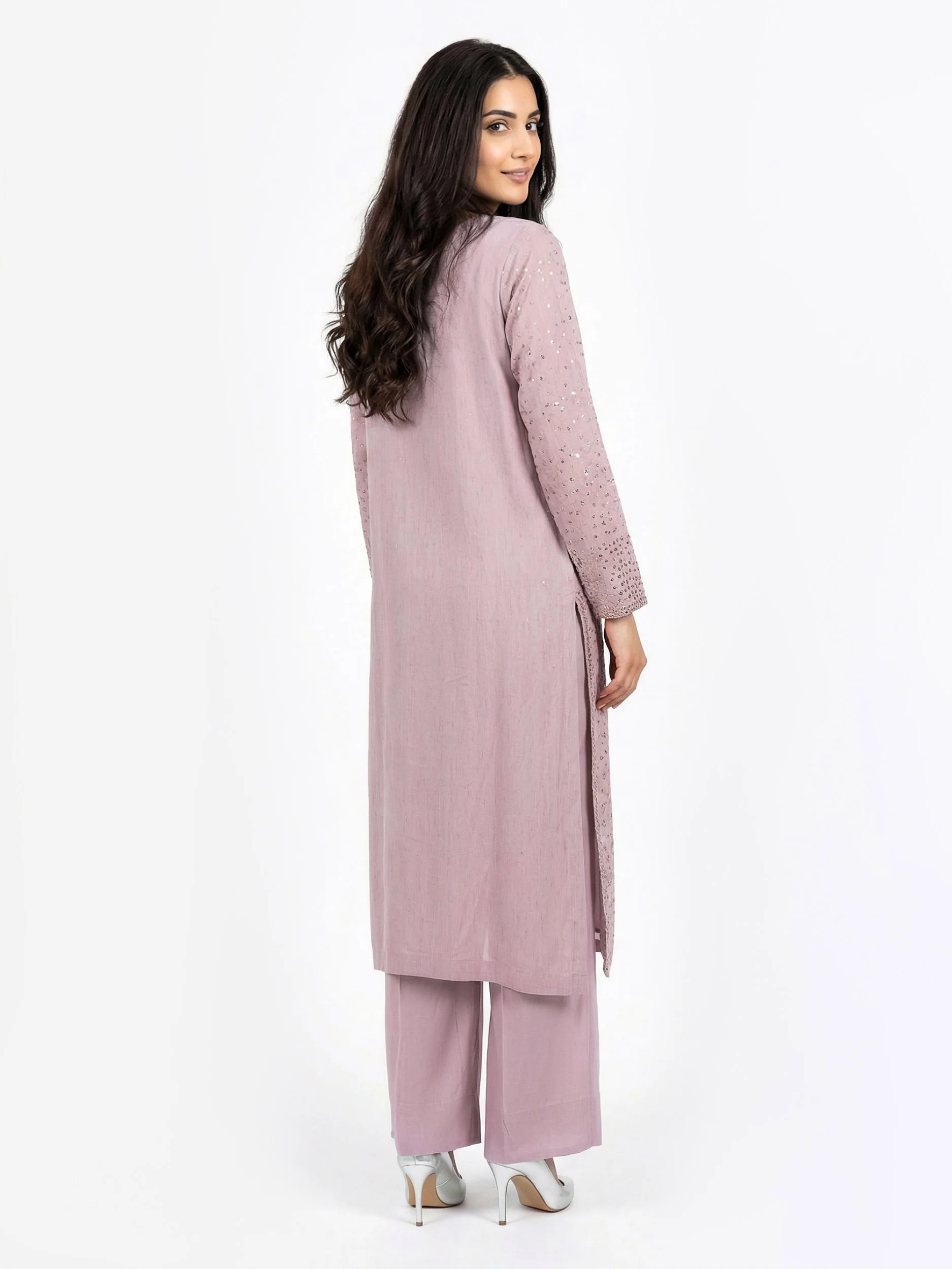 2 Piece Glitter Lawn- Embroidered (Pret) - Image 2