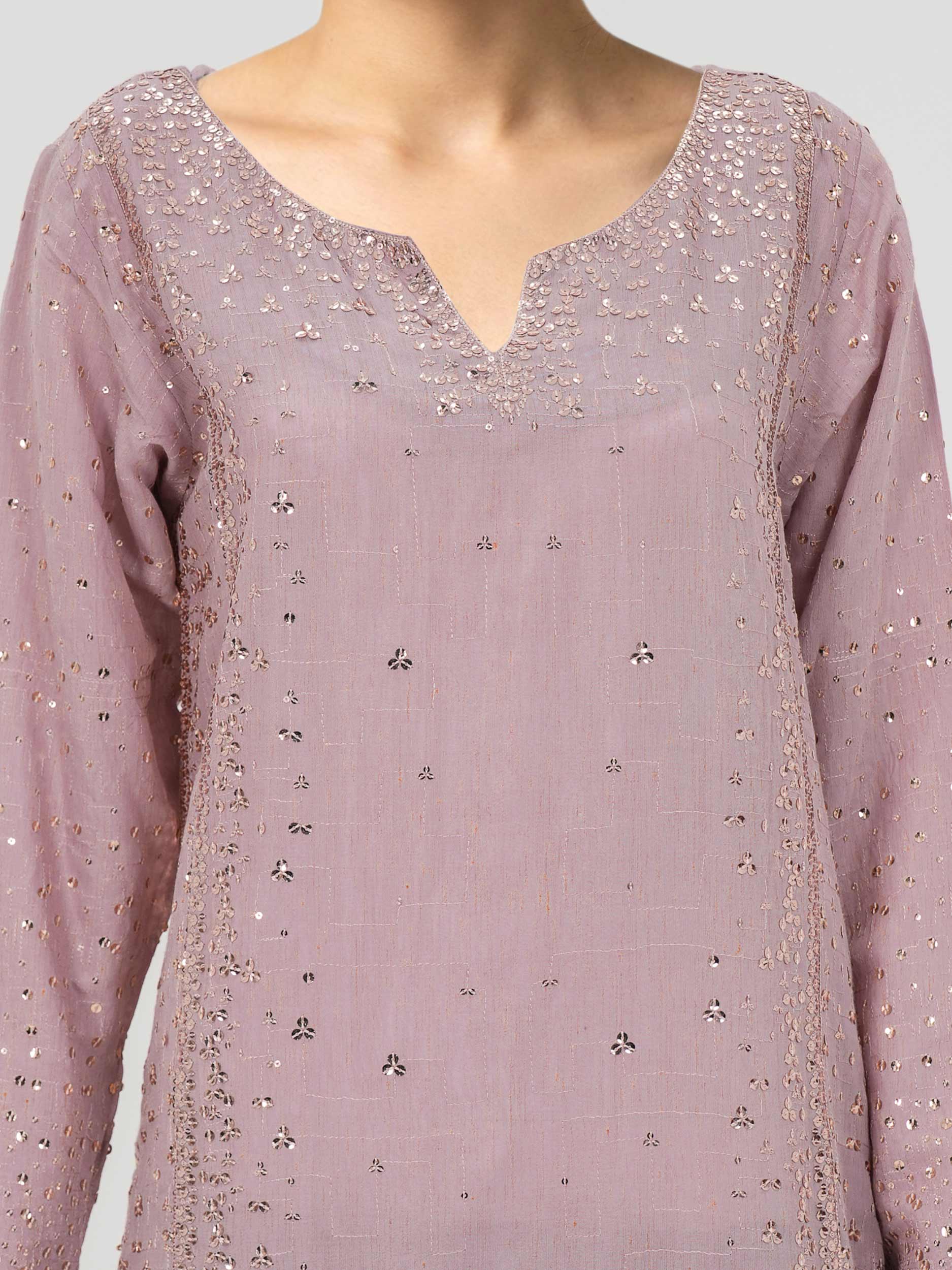 2 Piece Glitter Lawn- Embroidered (Pret) - Image 3
