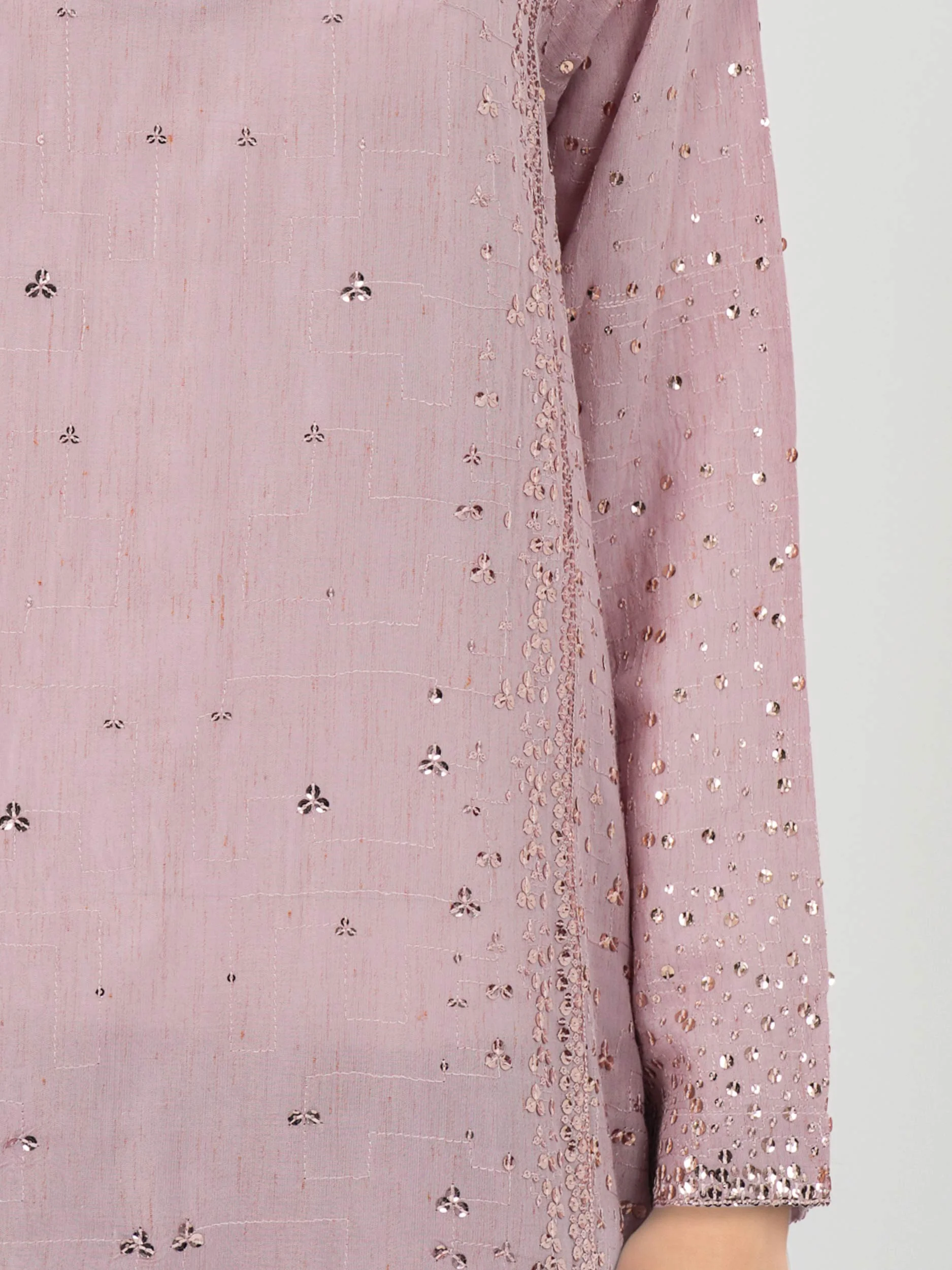 2 Piece Glitter Lawn- Embroidered (Pret) - Image 4
