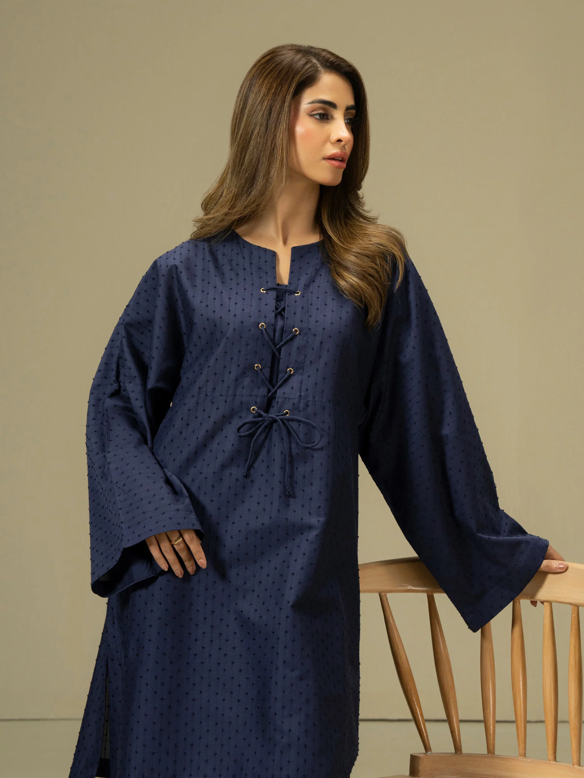 2 Piece Lawn Suit-Dyed (Pret) - Image 2