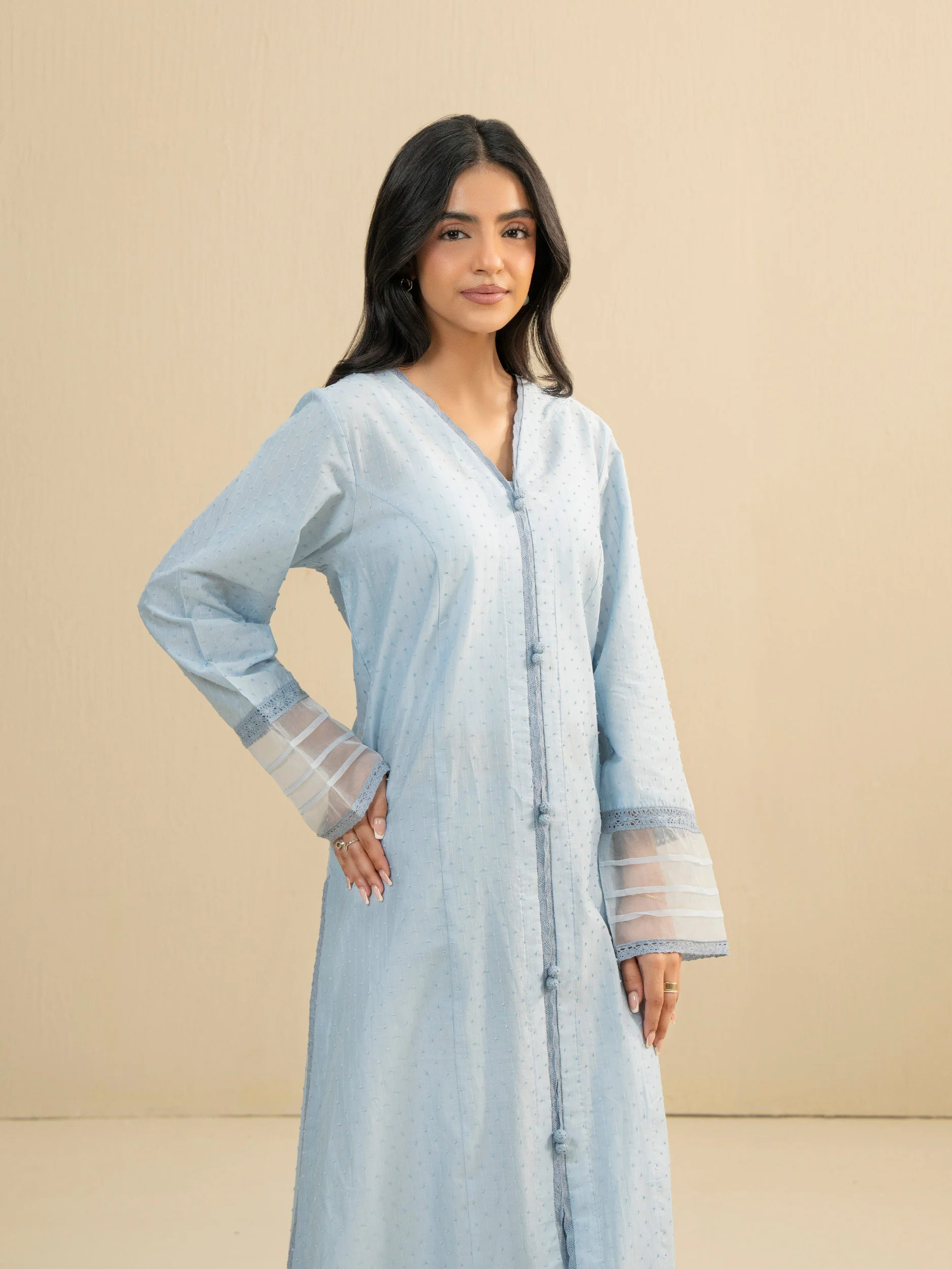 2 Piece Lawn Suit-Dyed (Pret) - Image 2
