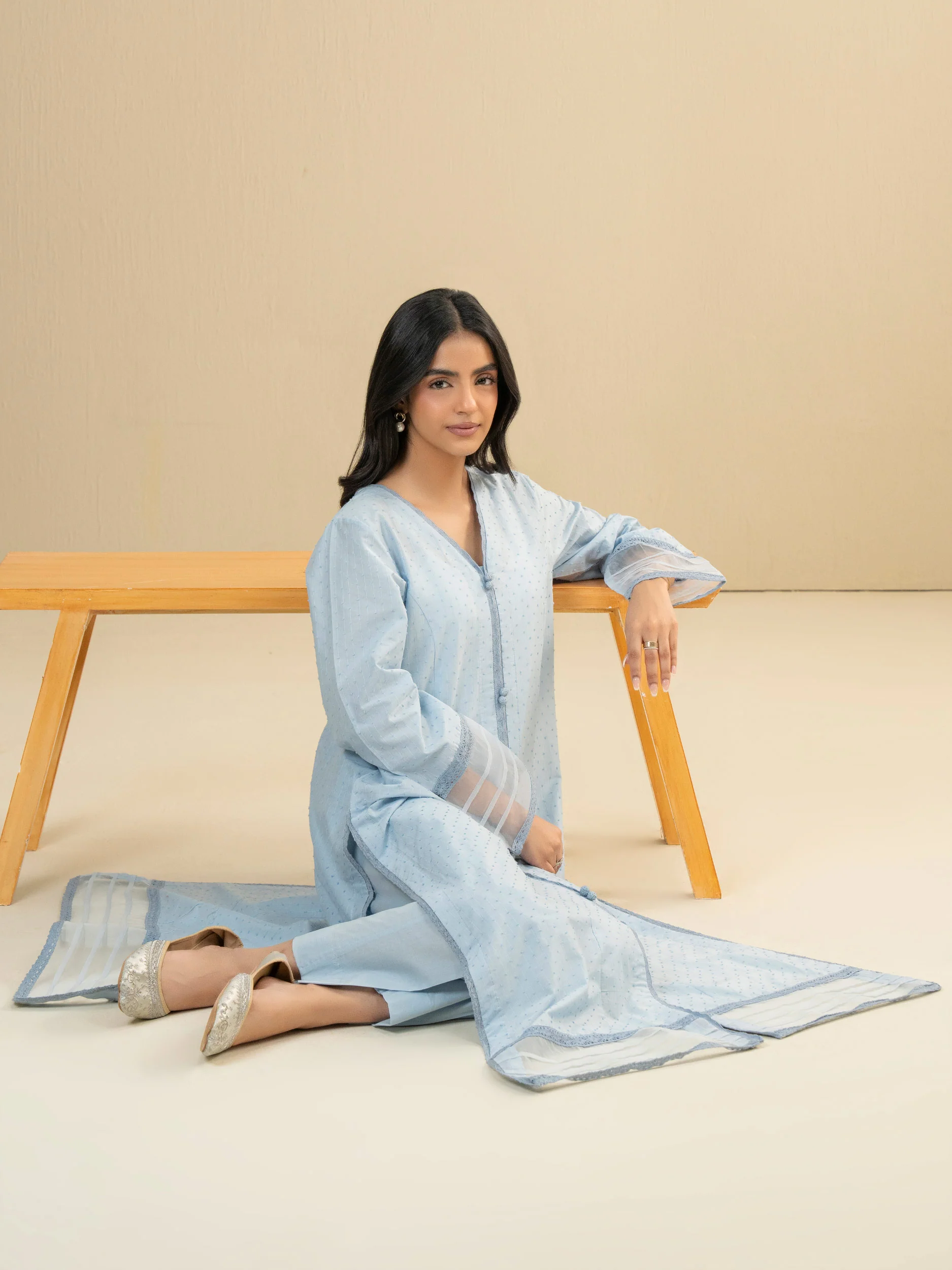 2 Piece Lawn Suit-Dyed (Pret) - Image 5