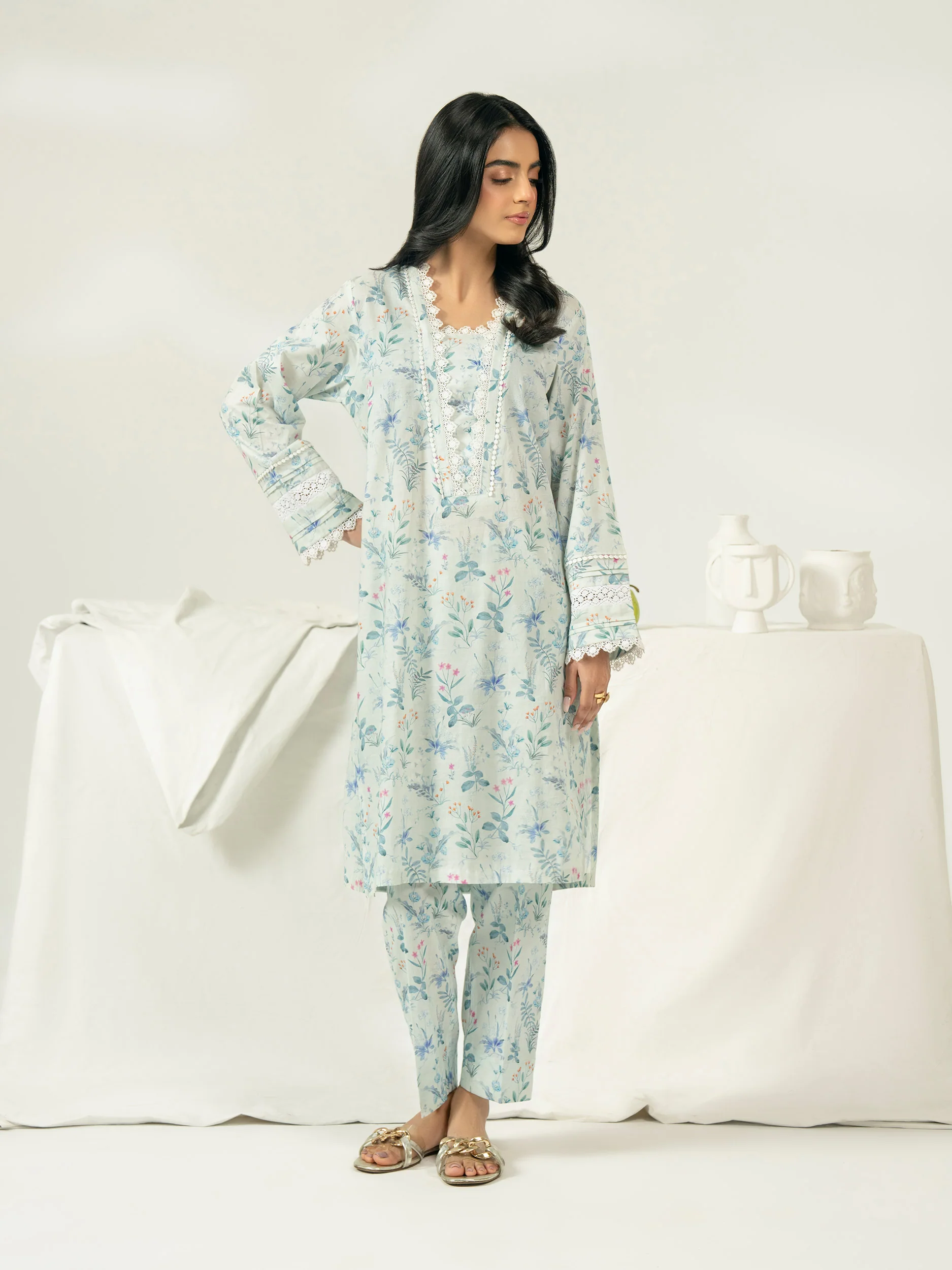 2 Piece Lawn Suit-Embroidered (Pret) - Image 3