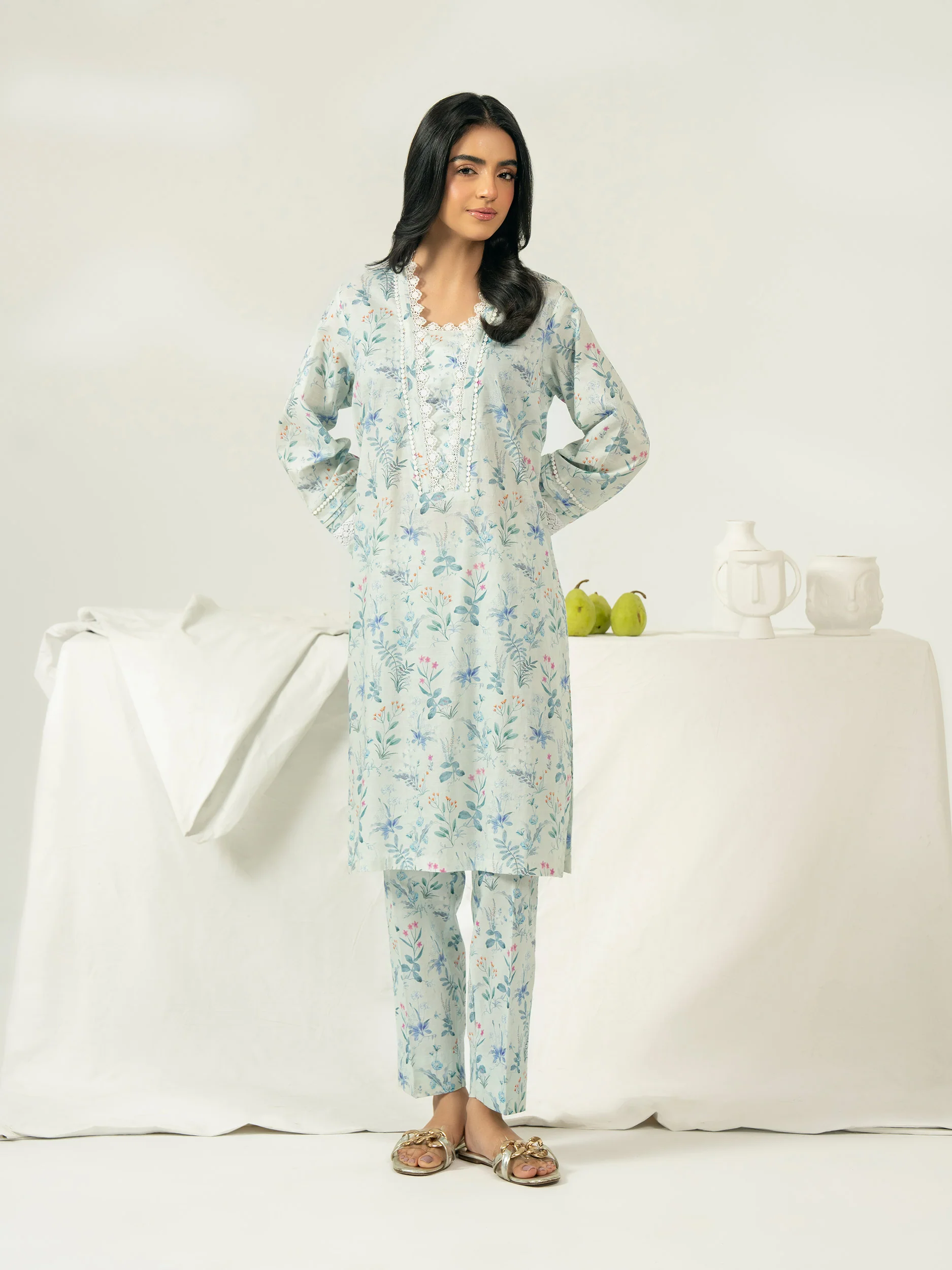 2 Piece Lawn Suit-Embroidered (Pret) - Image 4