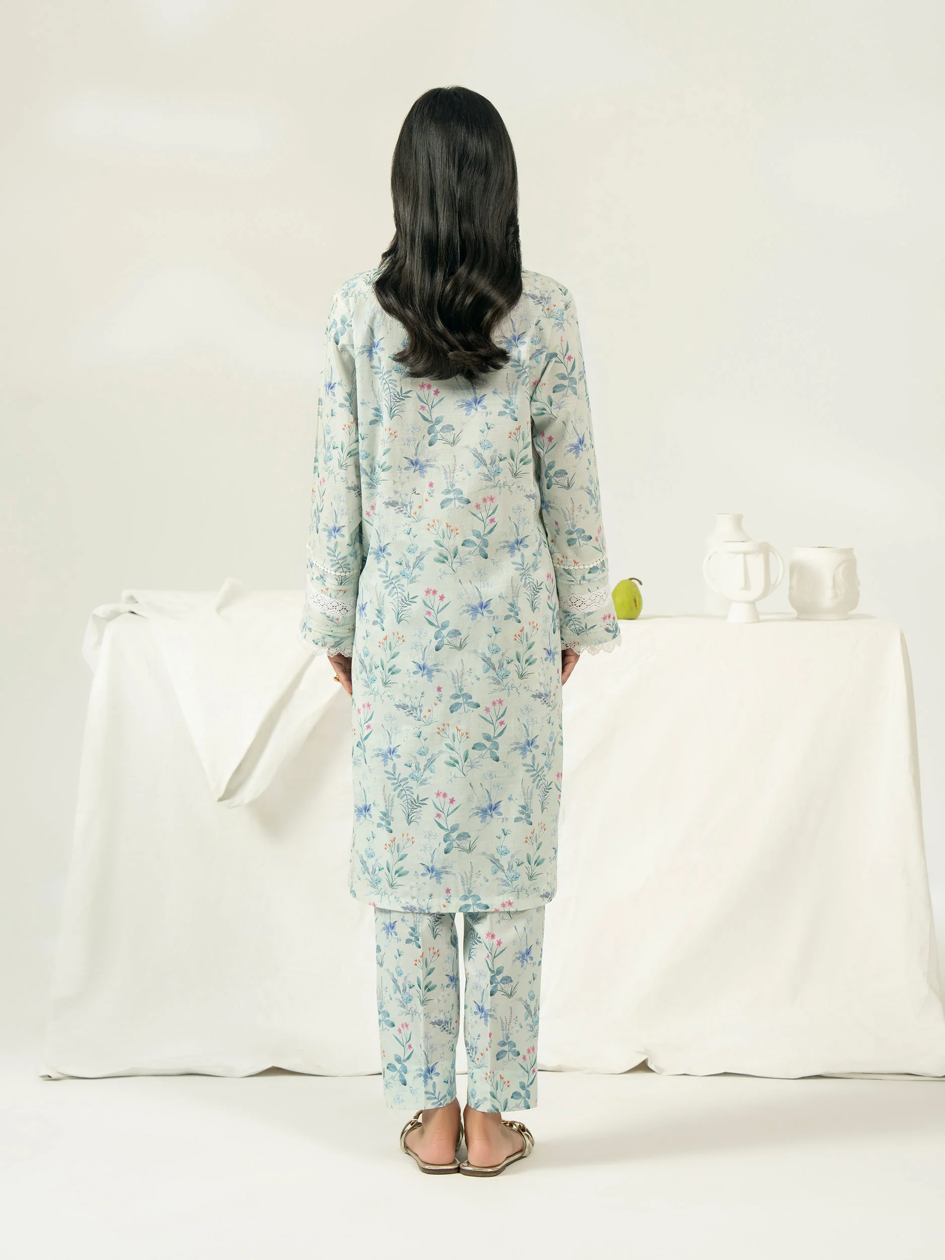 2 Piece Lawn Suit-Embroidered (Pret) - Image 6